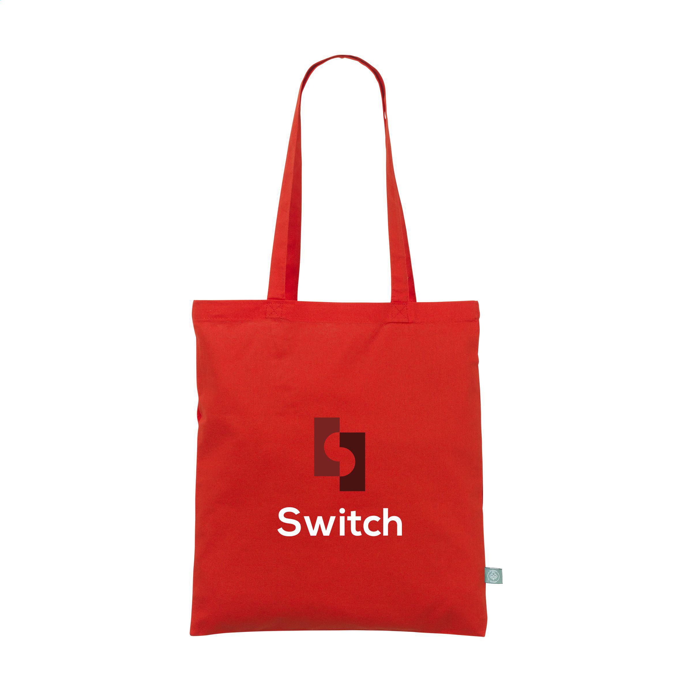 Organic Cotton Shopper (140 g/m²) tas bedrukken met logo