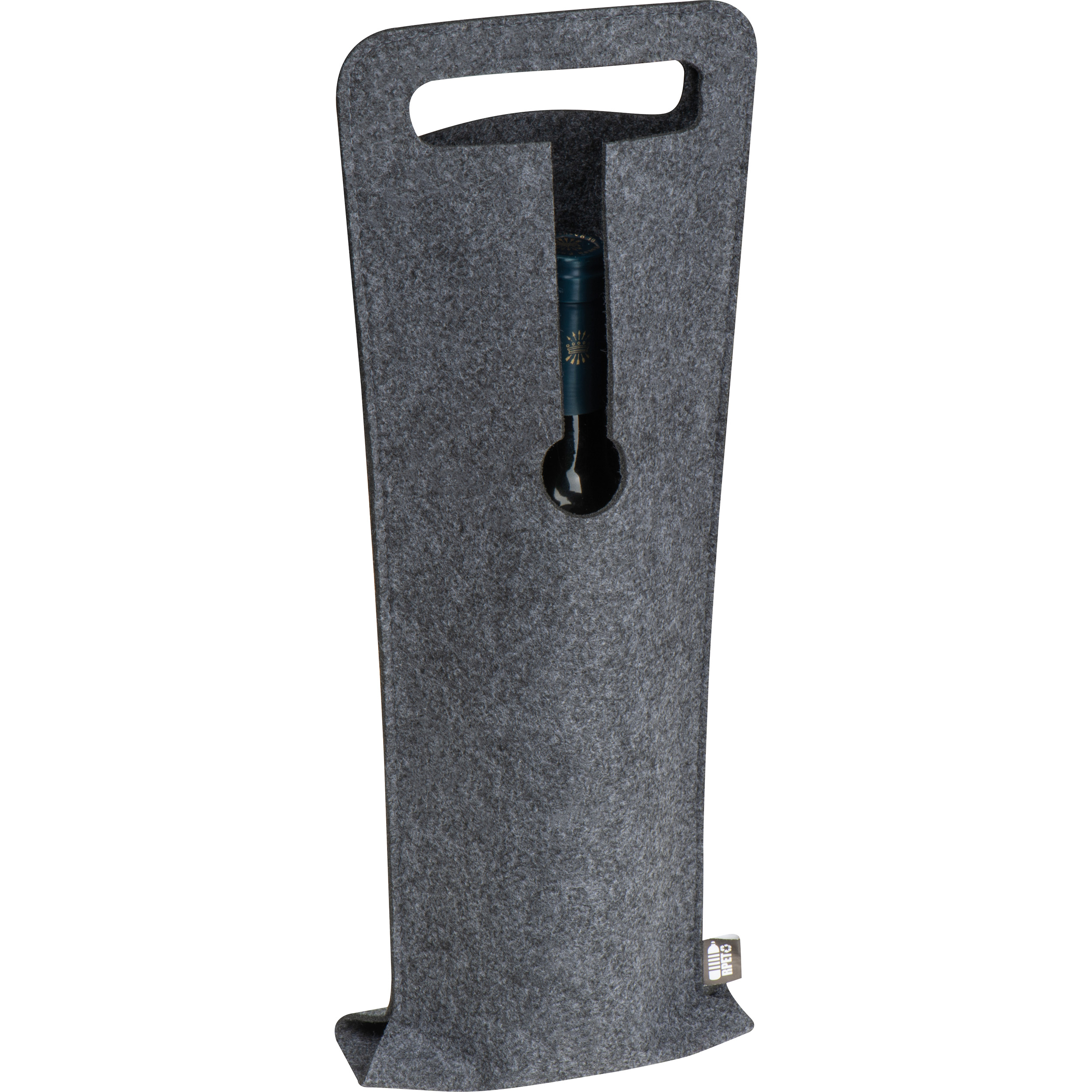 Wijntas van RPET vilt bedrukken met logo