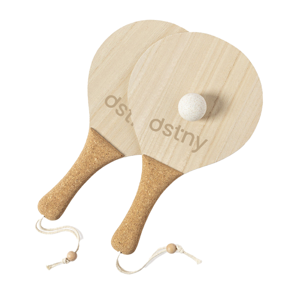 Strand tennis rackets kurken handvat bedrukken met logo