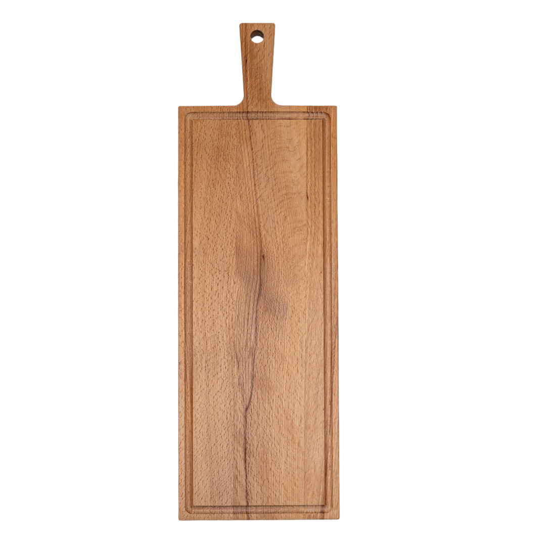 Plank met handvat beuken 59x19cm bedrukken met logo