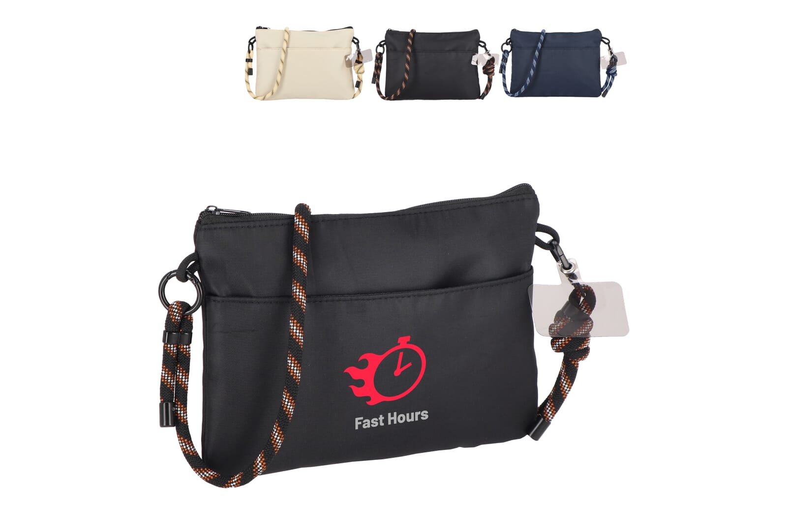 Extra Everyday Essentials pouch met paracord draagkoord bedrukken met logo