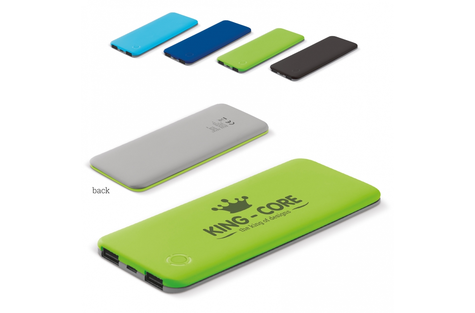 Chardo Powerbank Blade 5000mAh bedrukken met logo