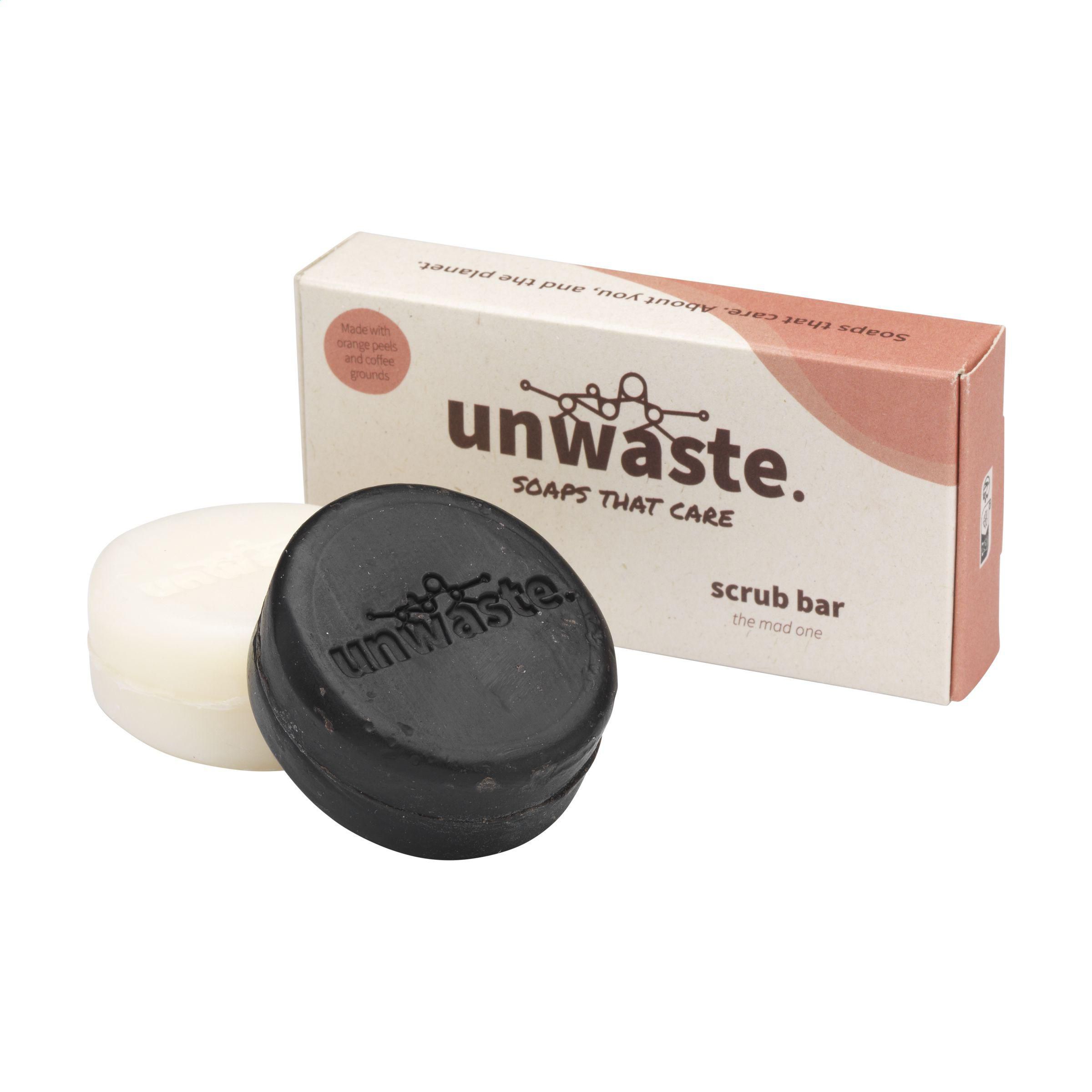 Unwaste Duopack Soap & Scrub bar bedrukken met logo