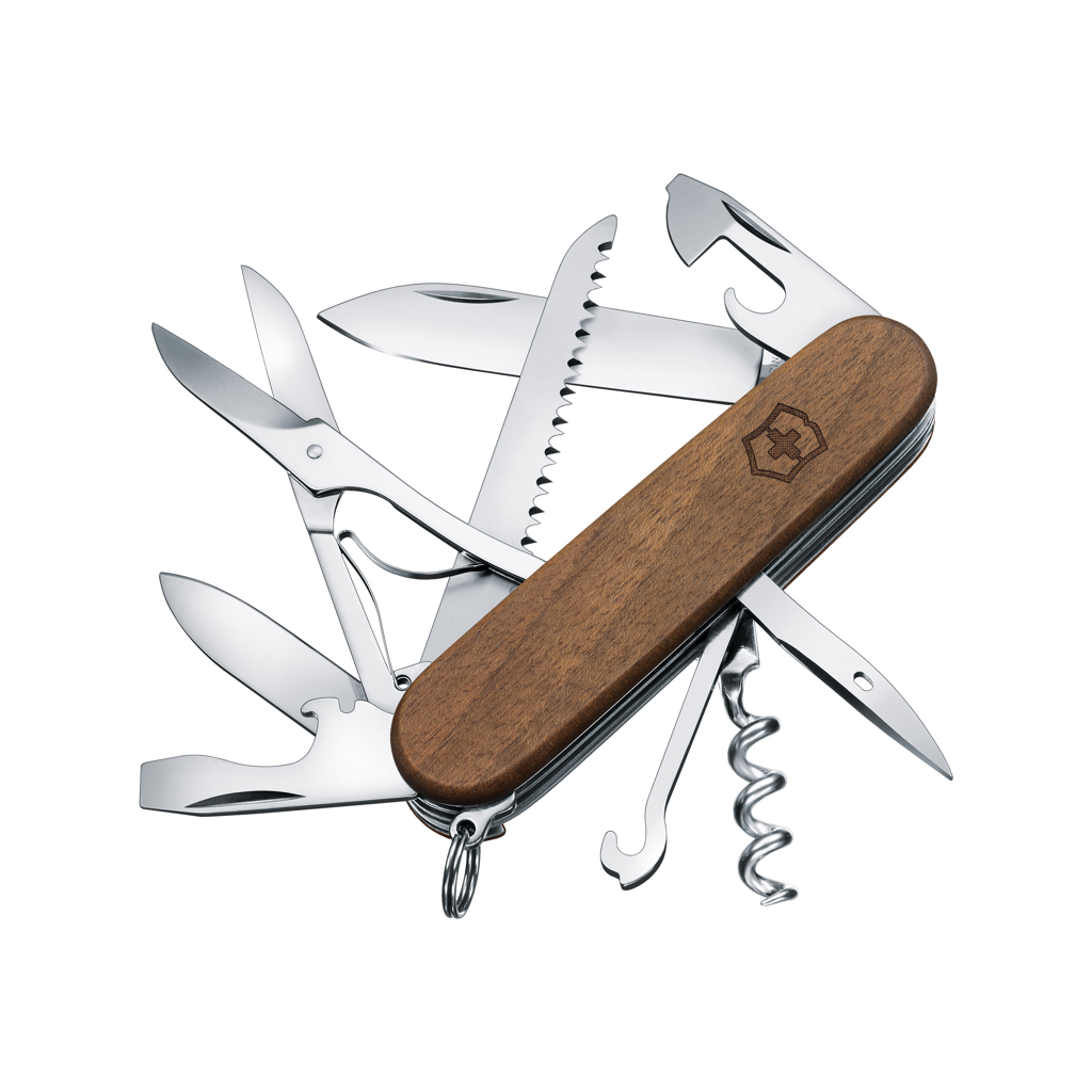 VICTORINOX Pocket Knife Huntsman Wood 13 functies bedrukken met logo