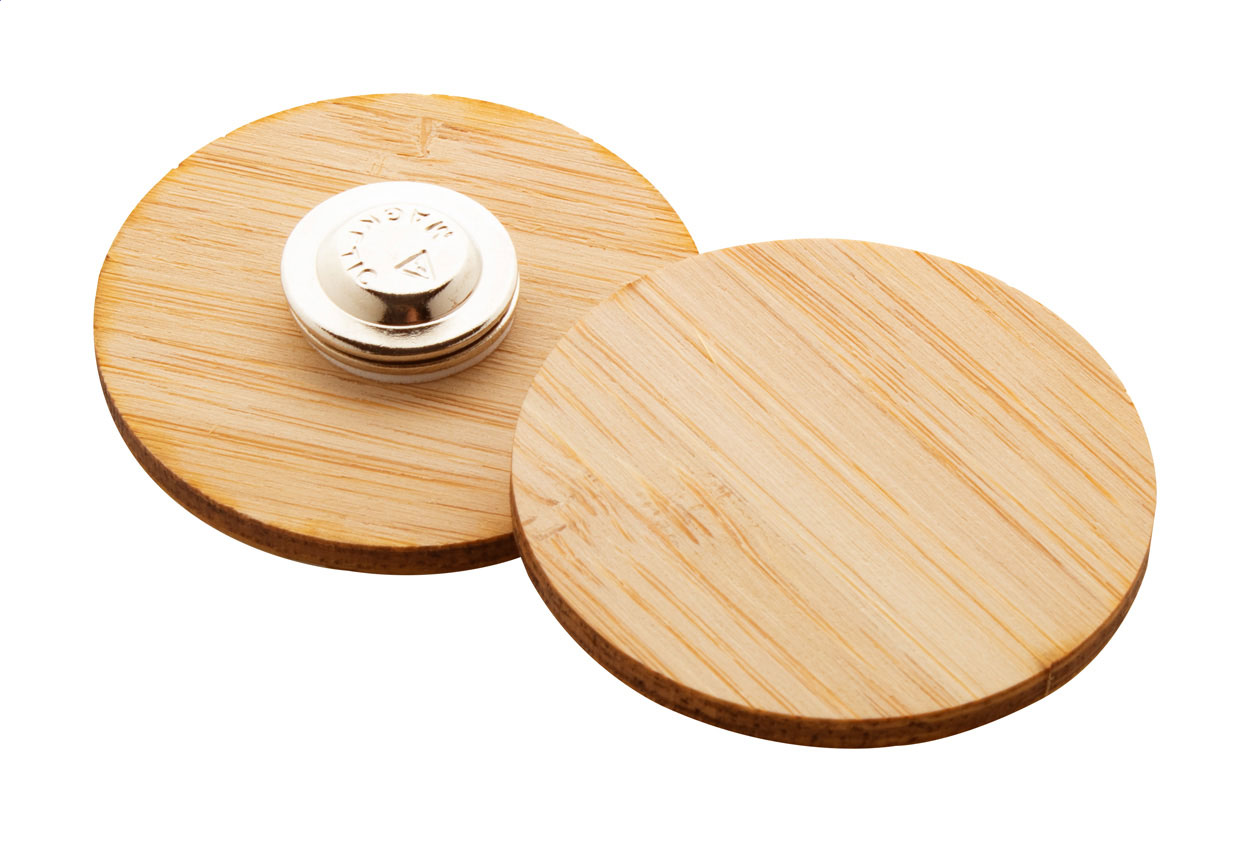 bamboe badge bedrukken met logo