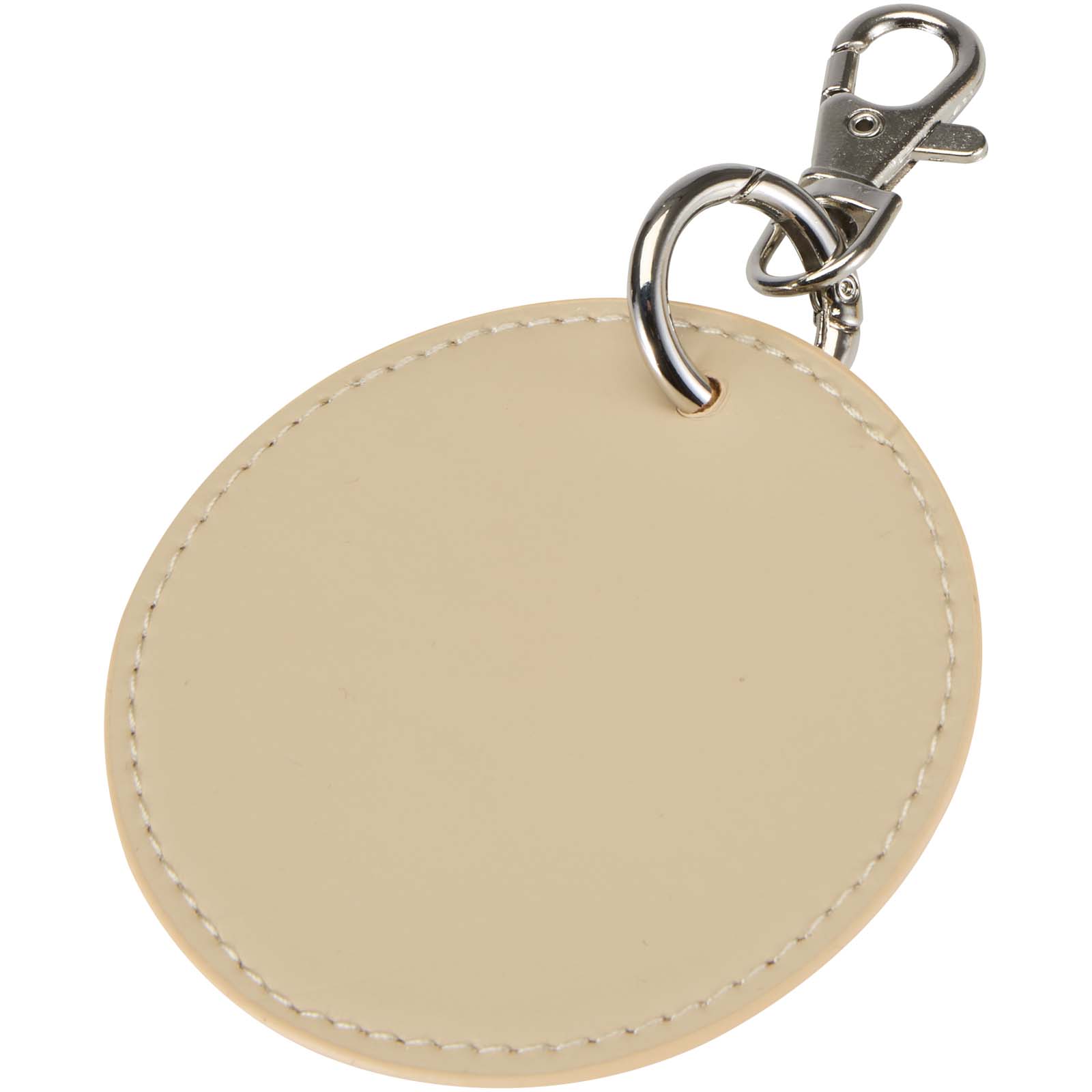 Resi Plus GRS gerecyclede ronde bedelsleutelhanger  bedrukken met logo