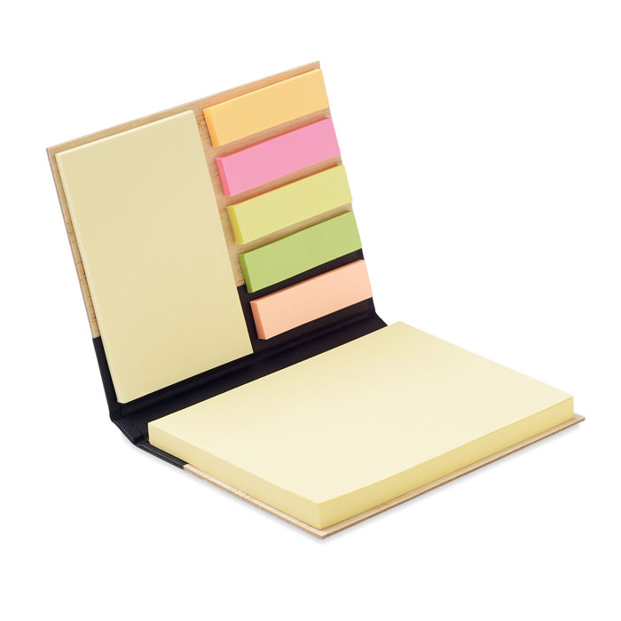 Tazzle Bamboe sticky notes set bedrukken met logo