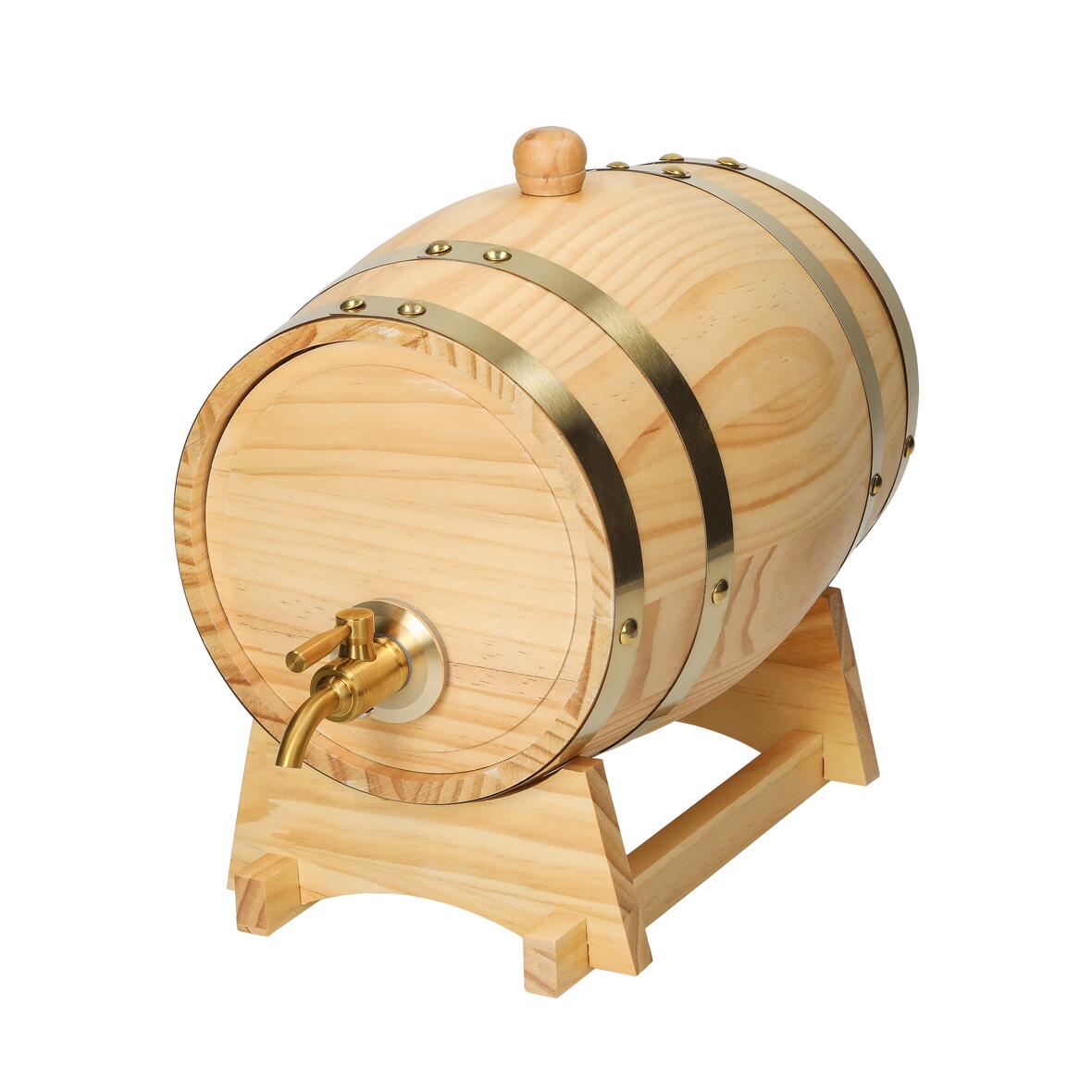 Wooden barrel "Timber", 3 l bedrukken met logo