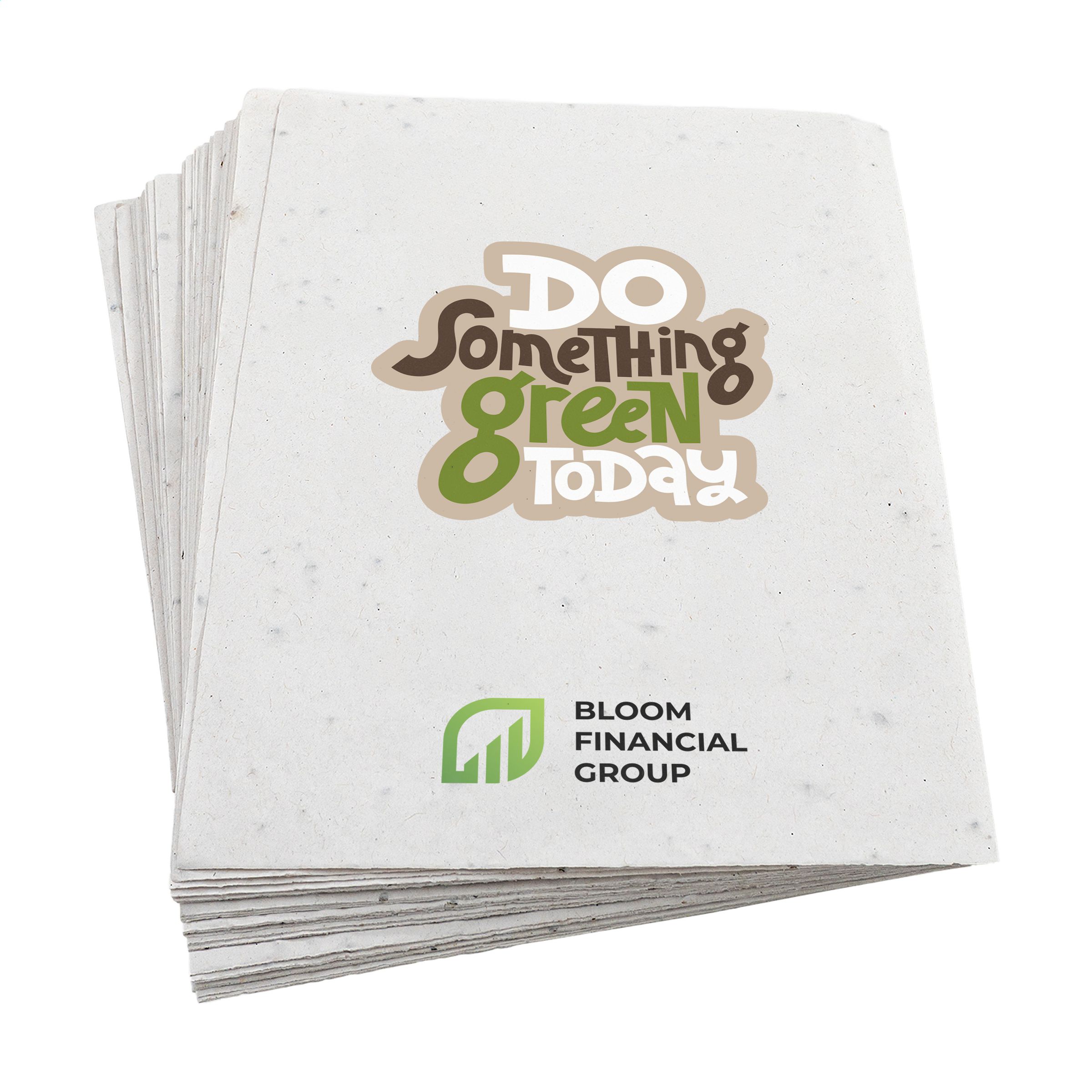 Leaflet A5 Flower Seed Paper 200 gr bedrukken met logo