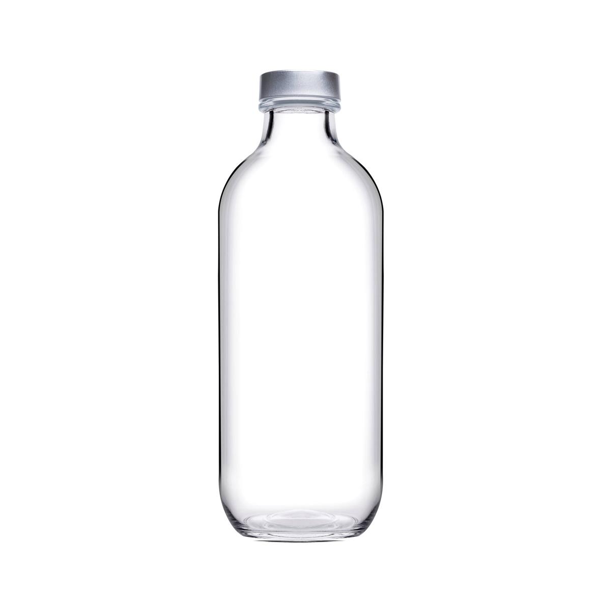 Fles Iconic 0,54 liter (incl. zilveren dop) bedrukken met logo