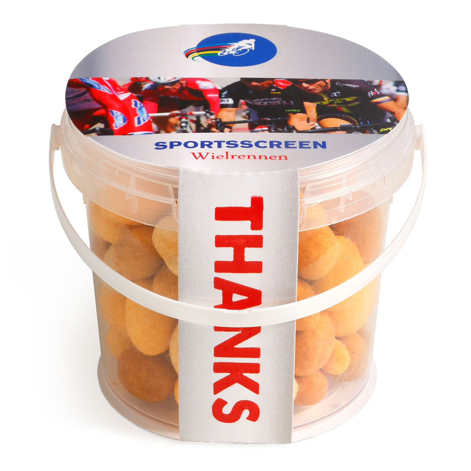 Emmertje borrelnootjes bedrukken met logo