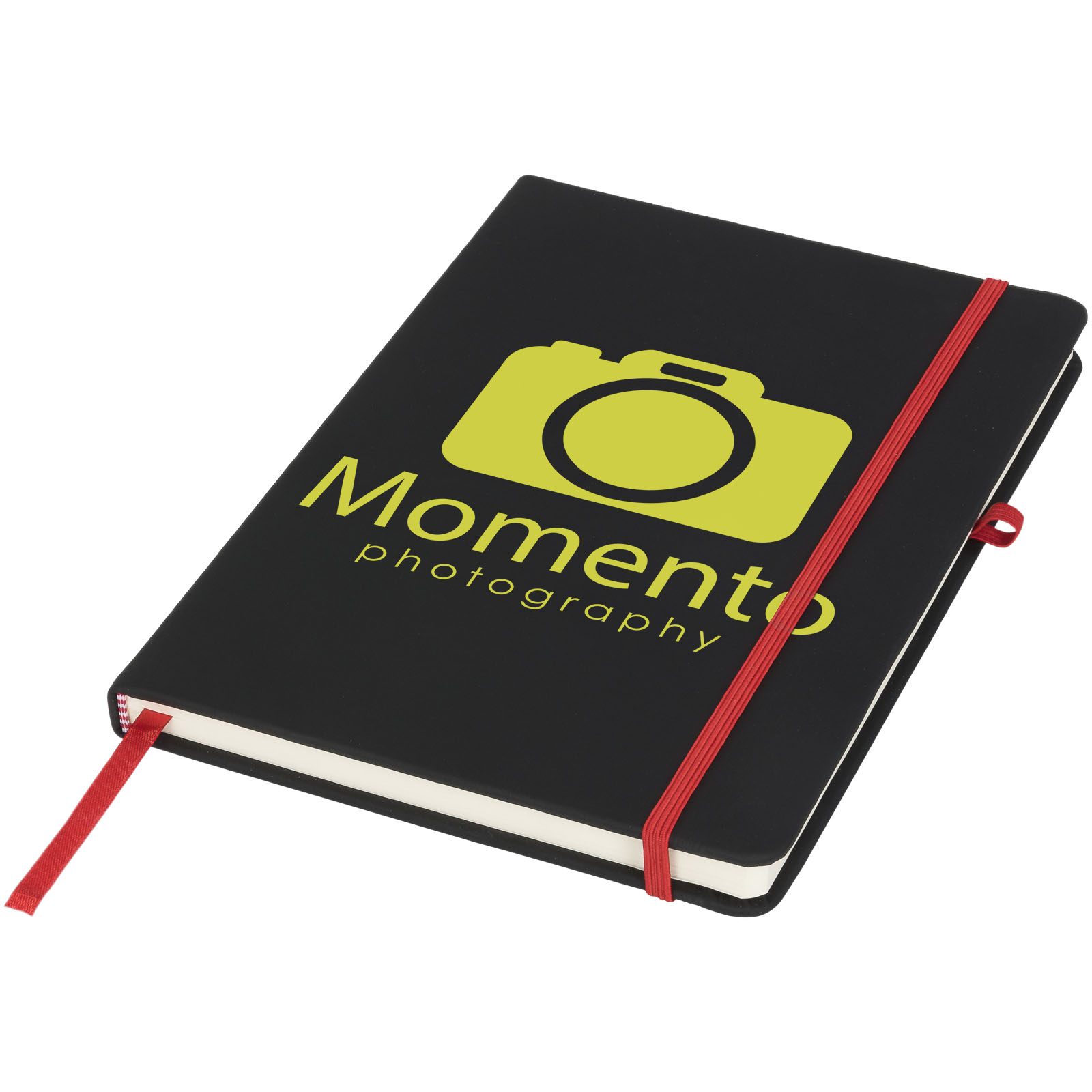 Charcoal medium notitieboek bedrukken met logo