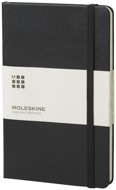 Moleskine L hard cover notitieboek - ruitjes bedrukken met logo