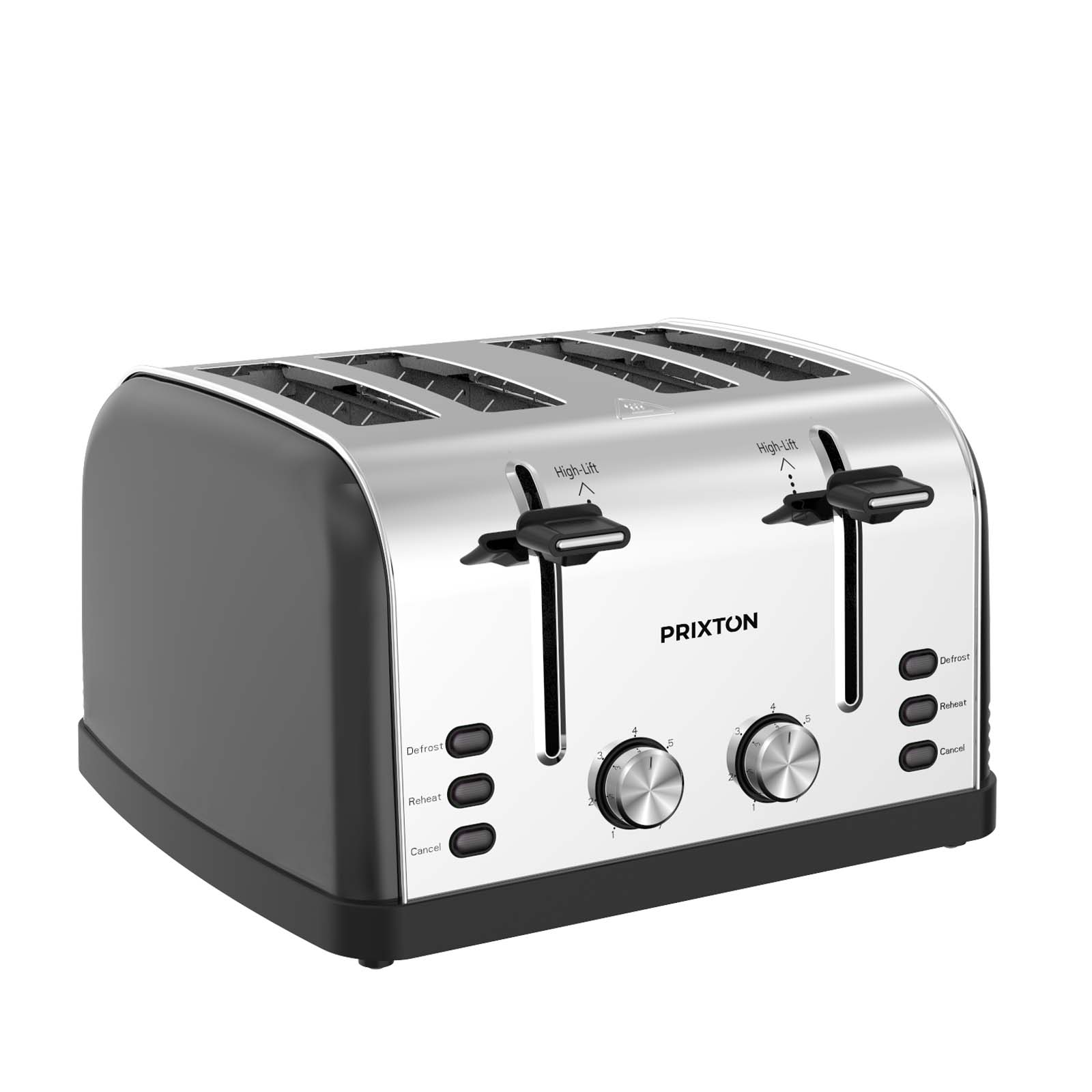 Prixton Nera 4-kleps broodrooster bedrukken met logo