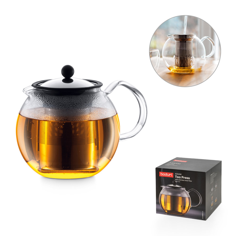 ASSAM STEEL 1'5L. Waterkoker 1'5L bedrukken met logo