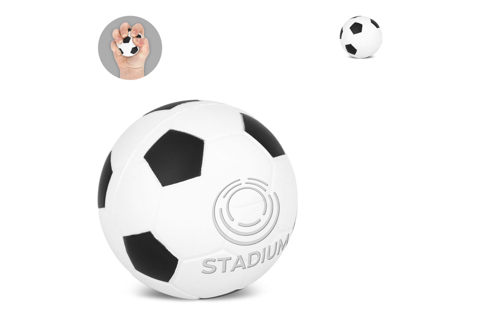 Anti-stressbal voetbal bedrukken met logo