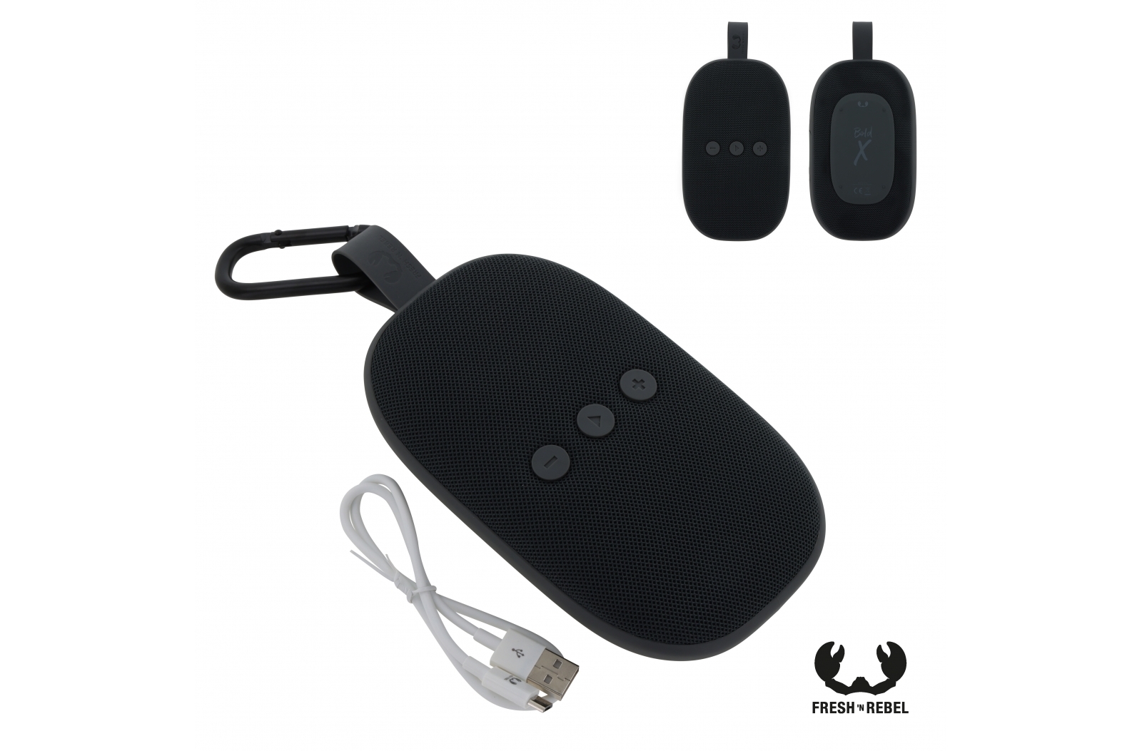 Fresh 'n Rebel Rockbox Bold X waterproof TWS speaker bedrukken met logo
