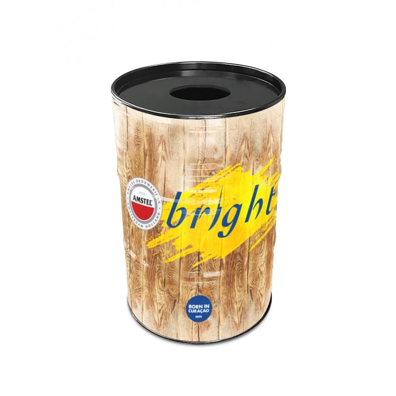 Barrel afvalbak FullColour (200 L) bedrukken met logo