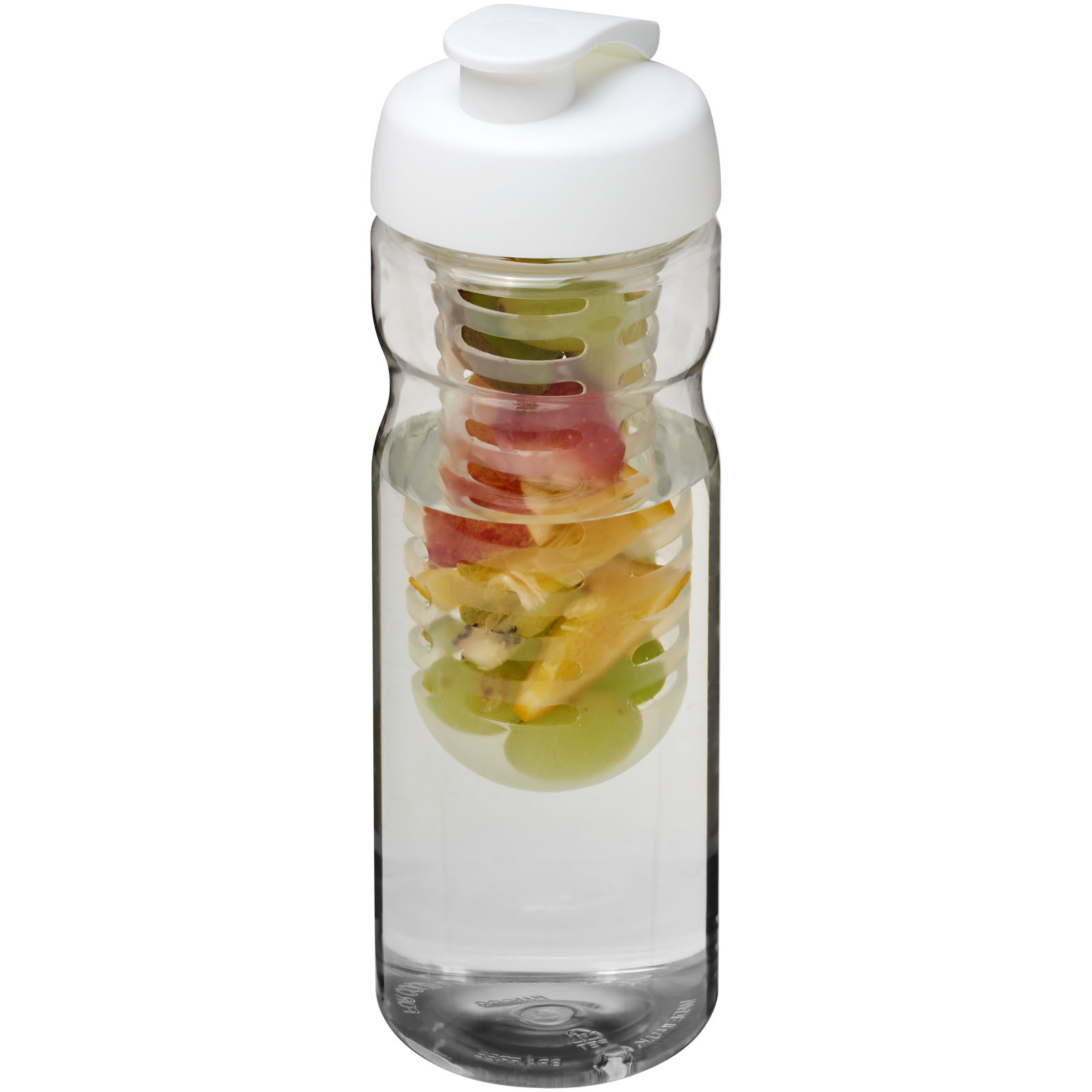 H2O Active® Base 650 ml sportfles en infuser met flipcapdeksel bedrukken met logo
