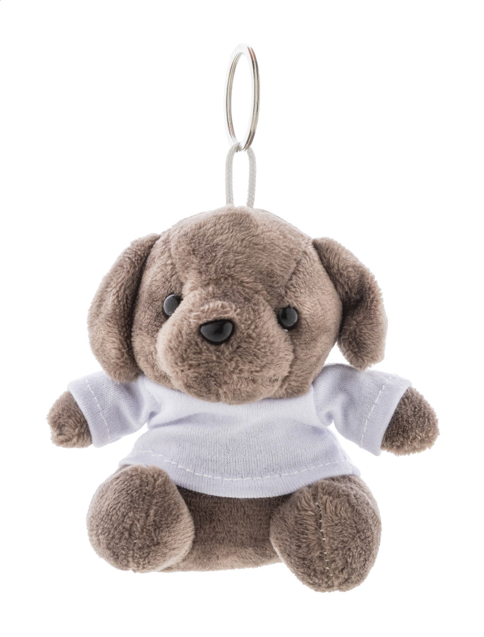 DogFob pluche hond sleutelhanger bedrukken met logo