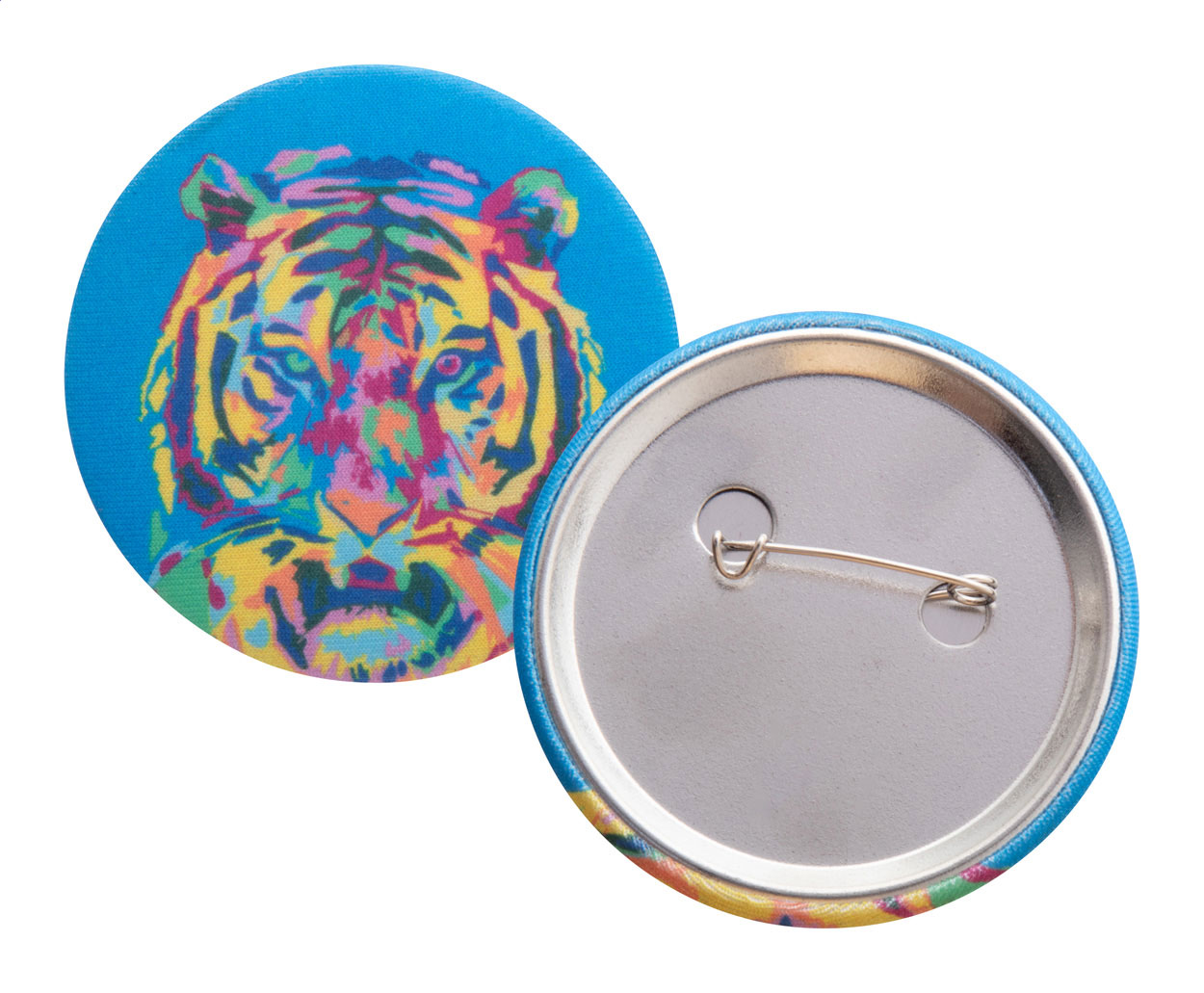 button met pin bedrukken met logo