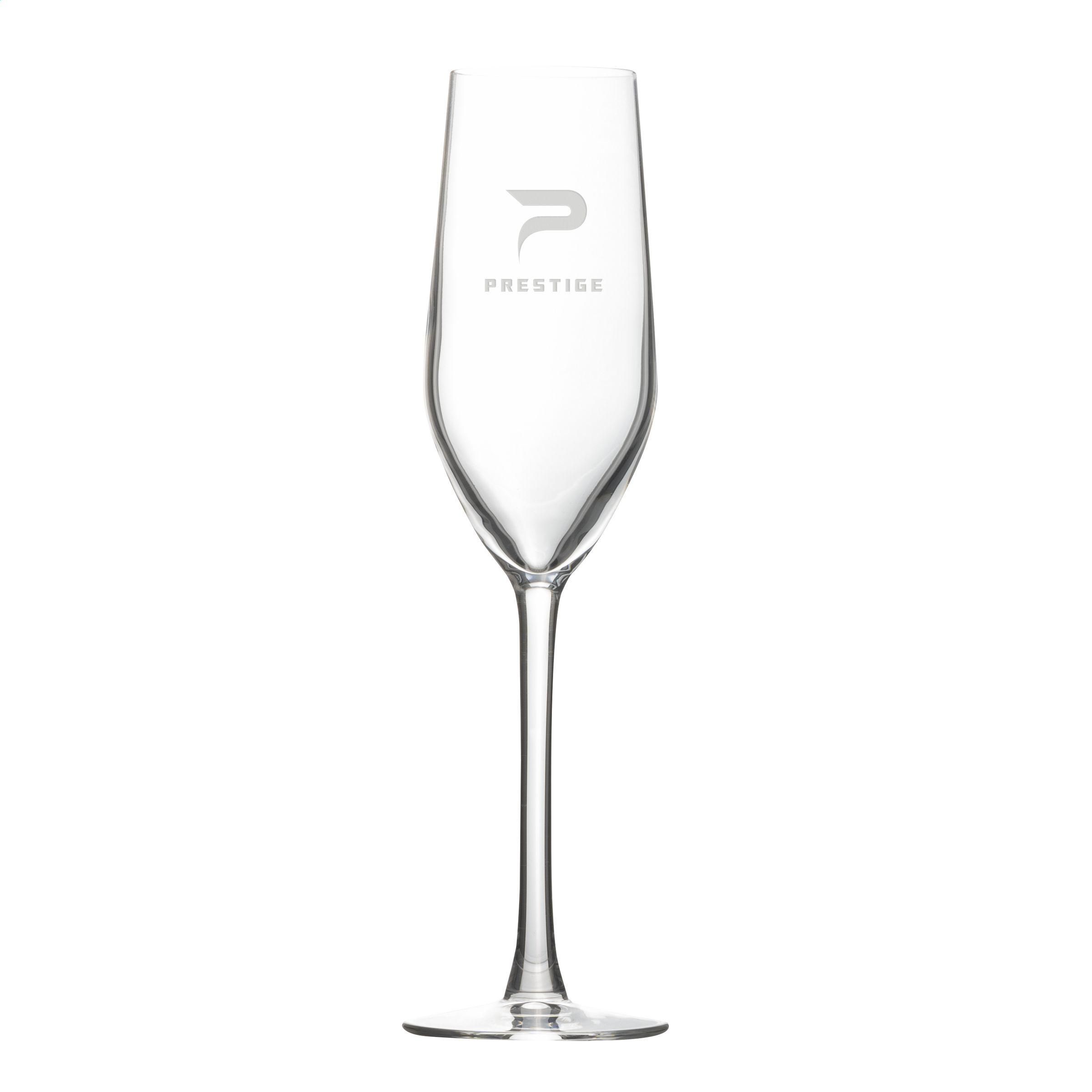 Duzy Champagneglas (160 ml) bedrukken met logo