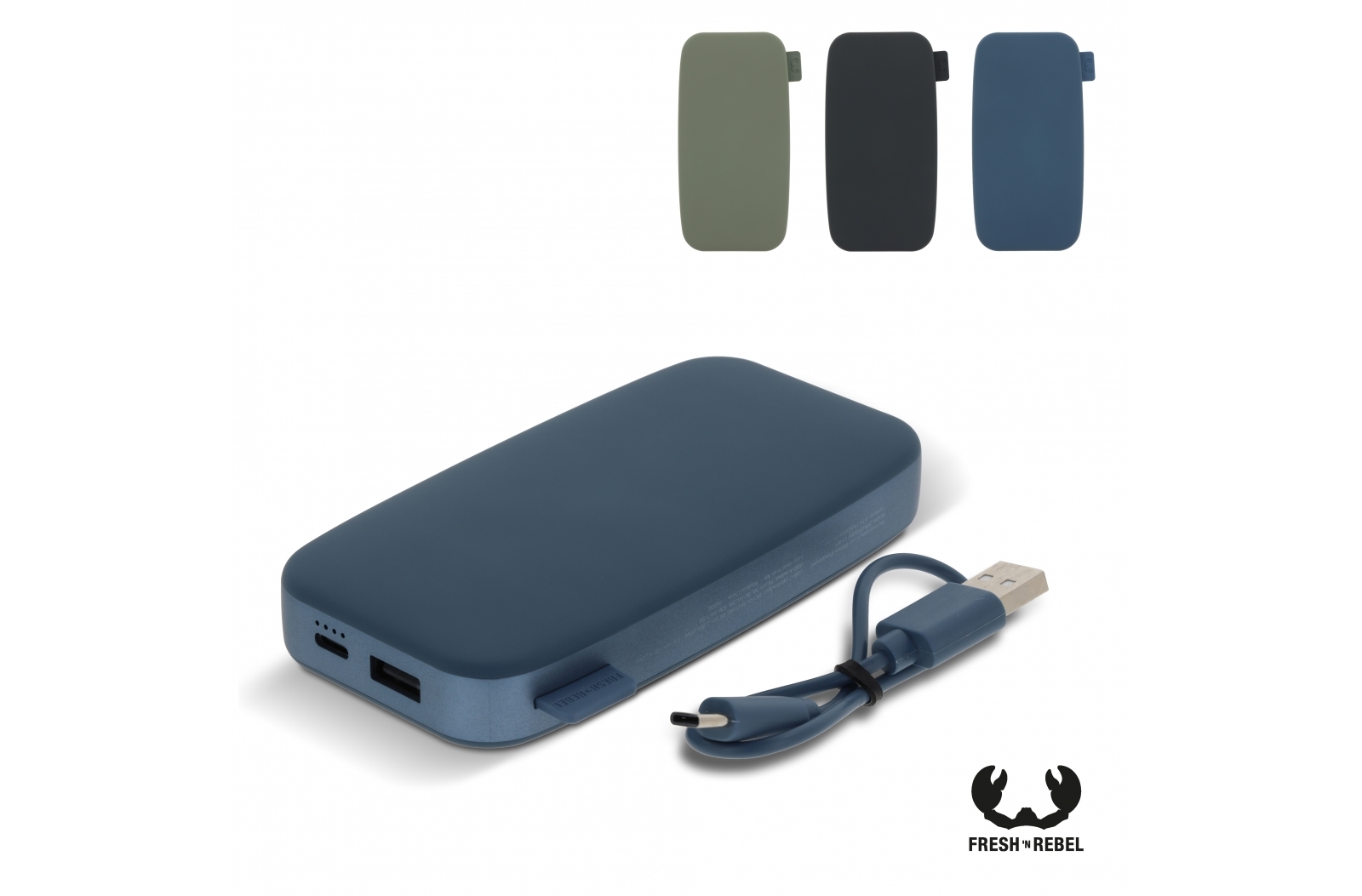 Fresh 'n Rebel Powerbank 12.000mAh USB-C Ultra Fast Charging 20W bedrukken met logo