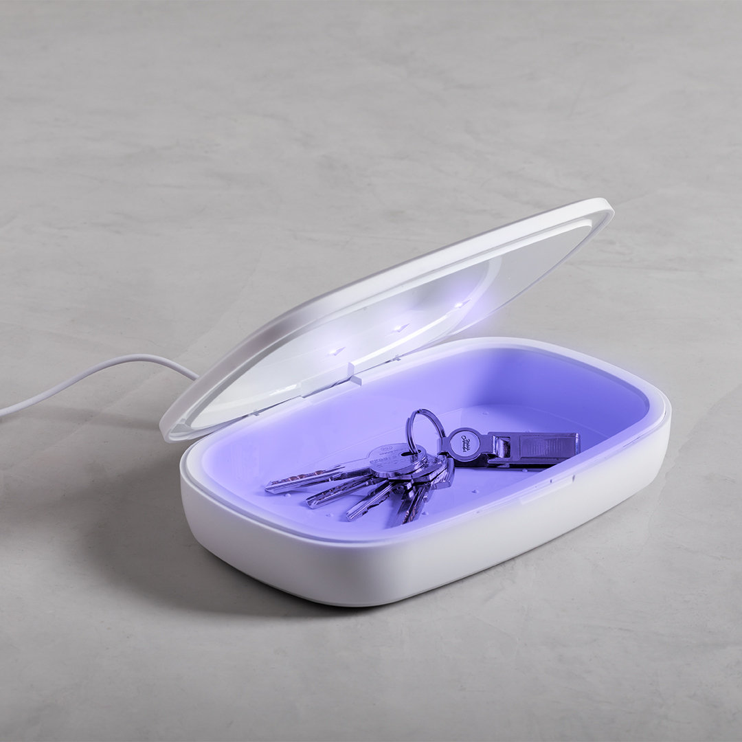 SterilizerBox met draadloze oplader bedrukken met logo