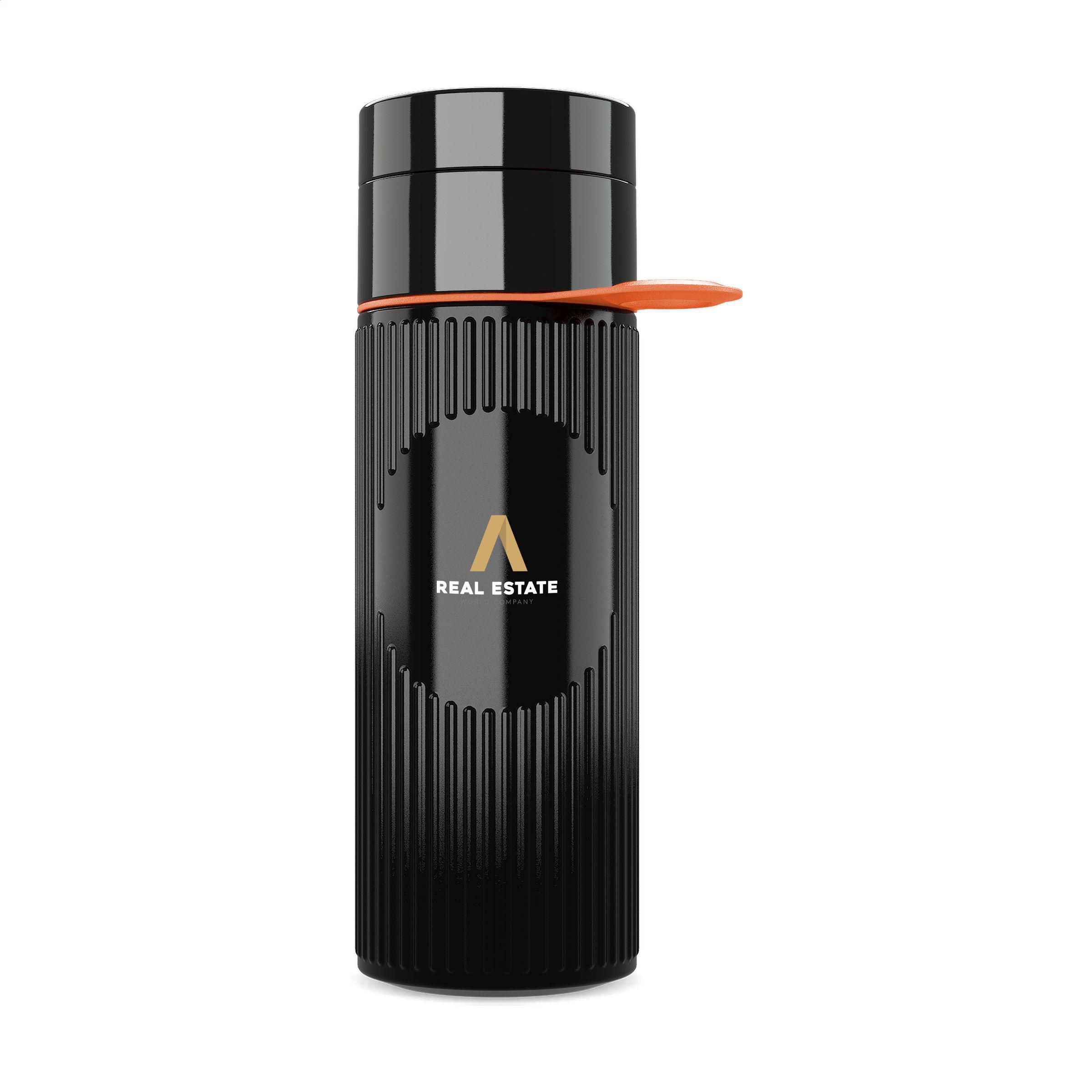 Join The Pipe Atlantis Ring Bottle Black 500 ml bedrukken met logo