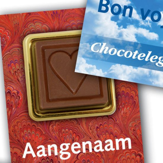Chocokaart Business ChocoBlokje bedrukken met logo