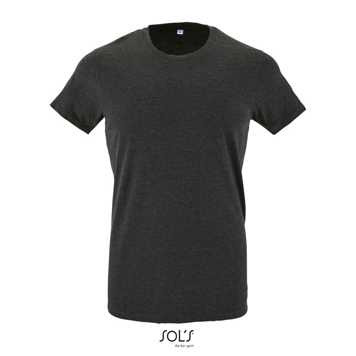 REGENT F Heren T-Shirt Kraag met Elastane Rand. (150g/m²) bedrukken met logo