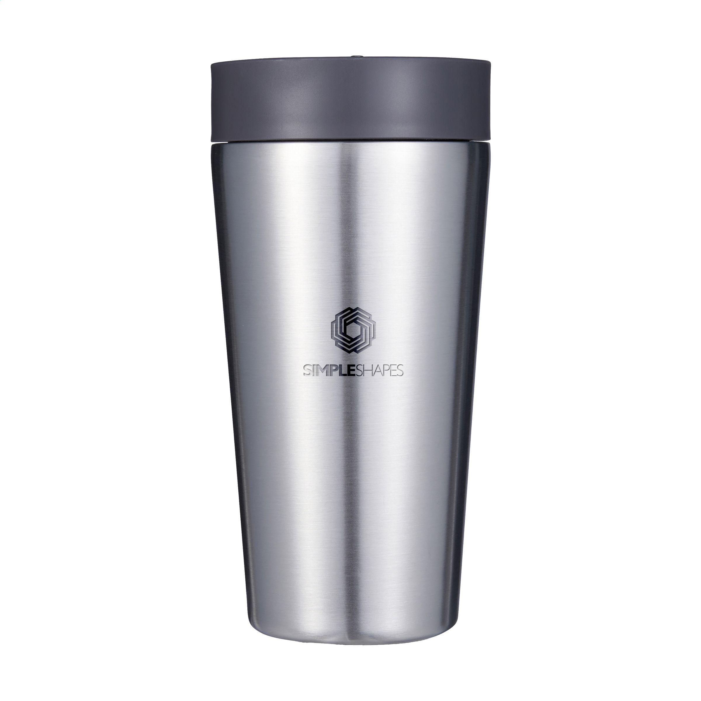 Circular&Co Recycled Stainless Steel Coffee Cup 340 ml bedrukken met logo