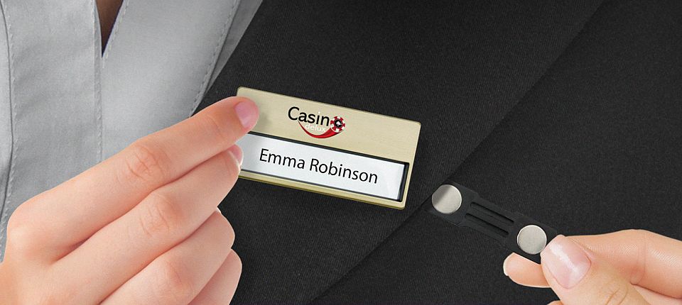 Tulip Badge Classic Name bedrukken met logo