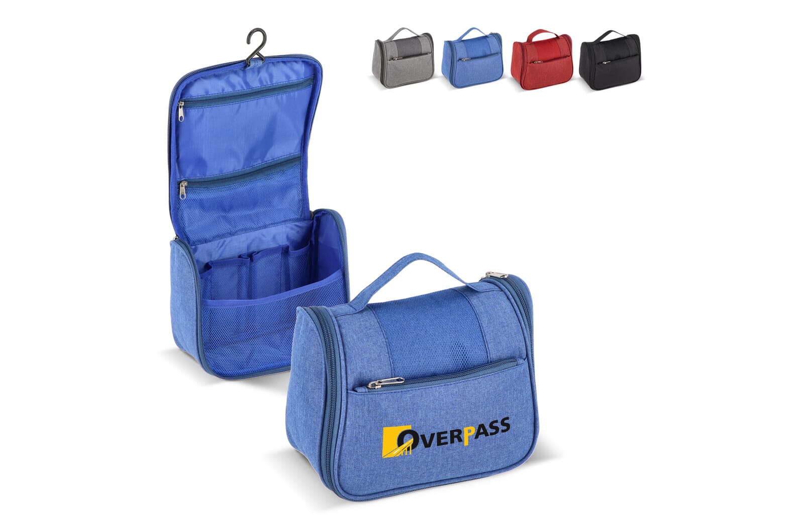 rPET 300D Kora toilettas voor op reis bedrukken met logo