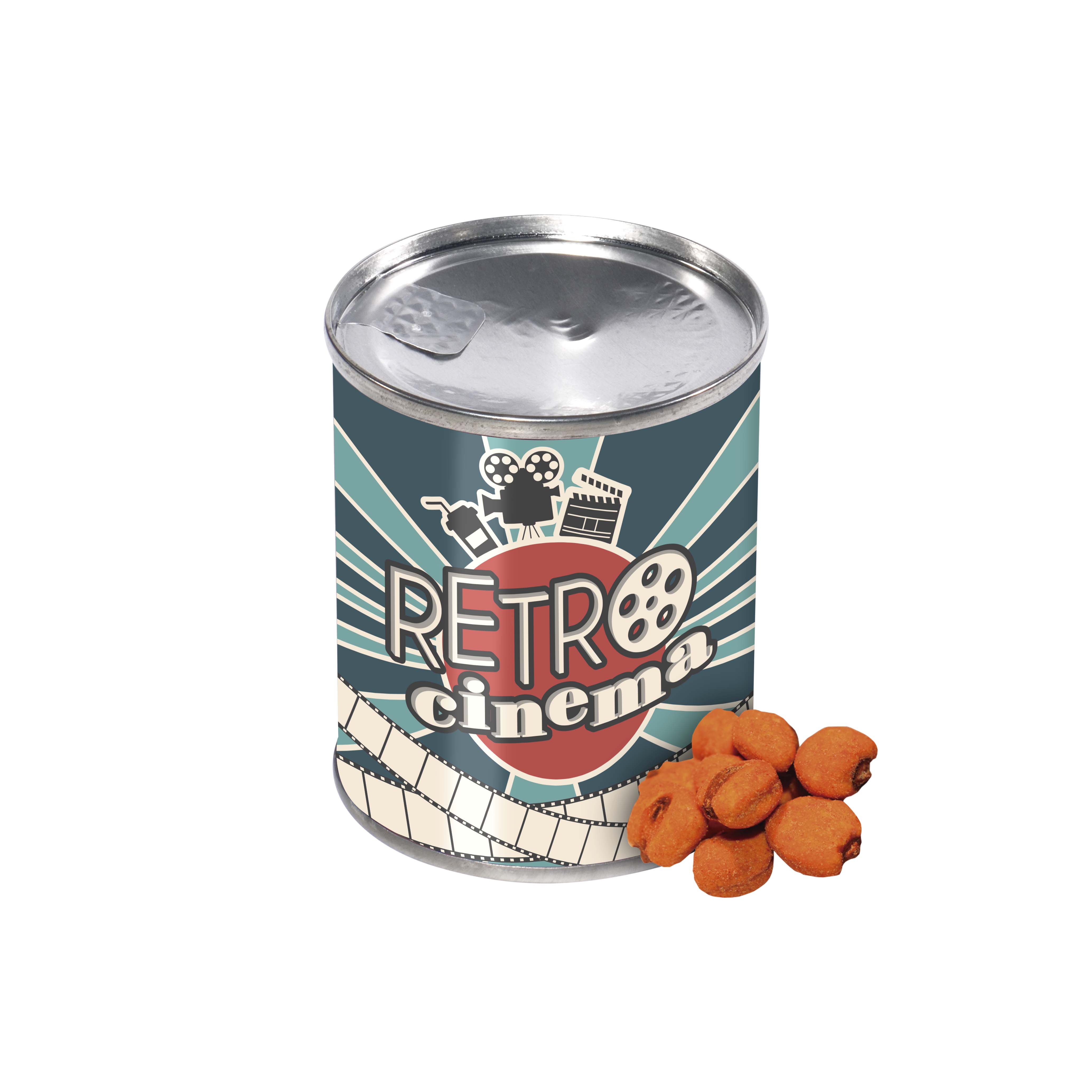 Blikje met noten bedrukken met logo