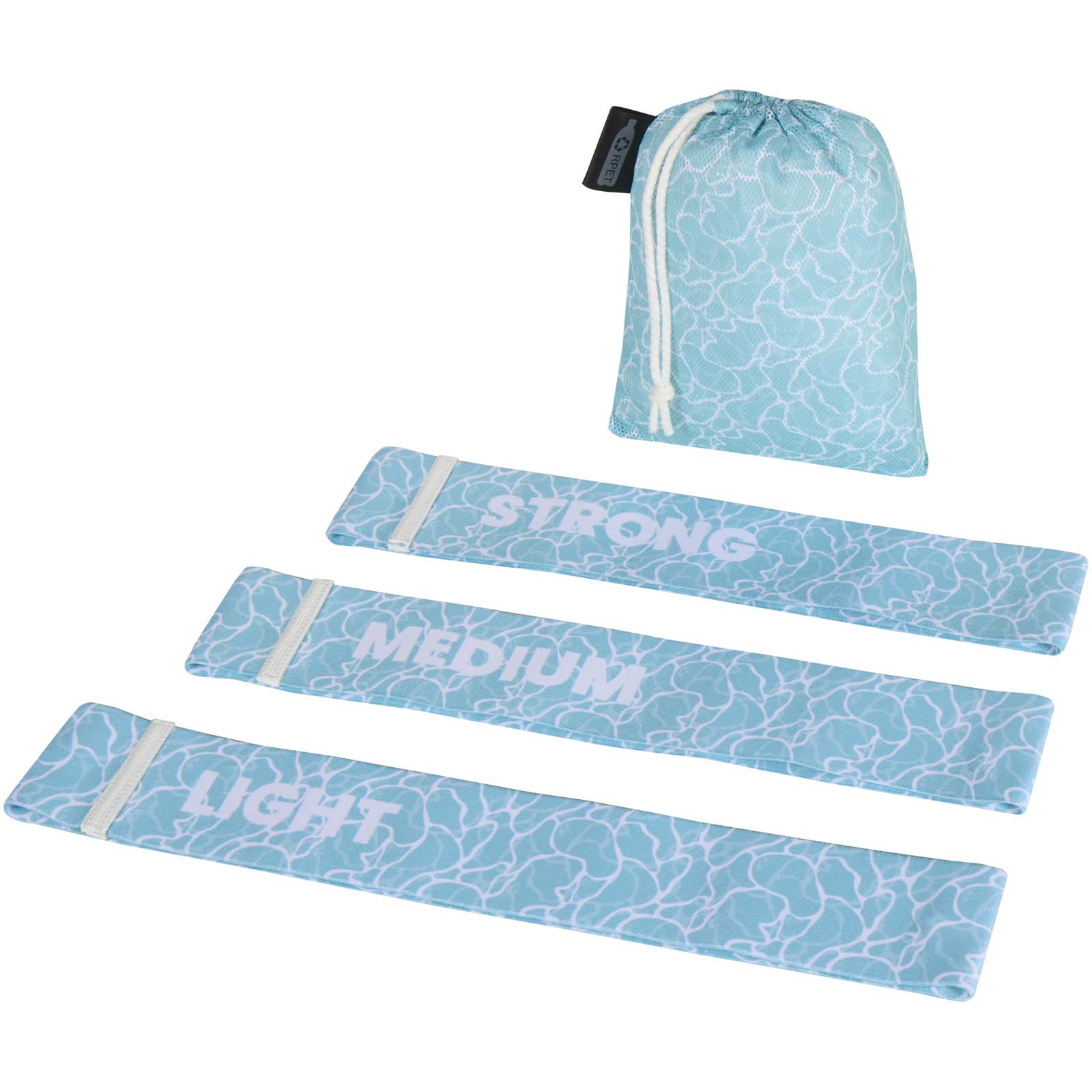 Ria 3 delige set weerstandsbanden bedrukken met logo