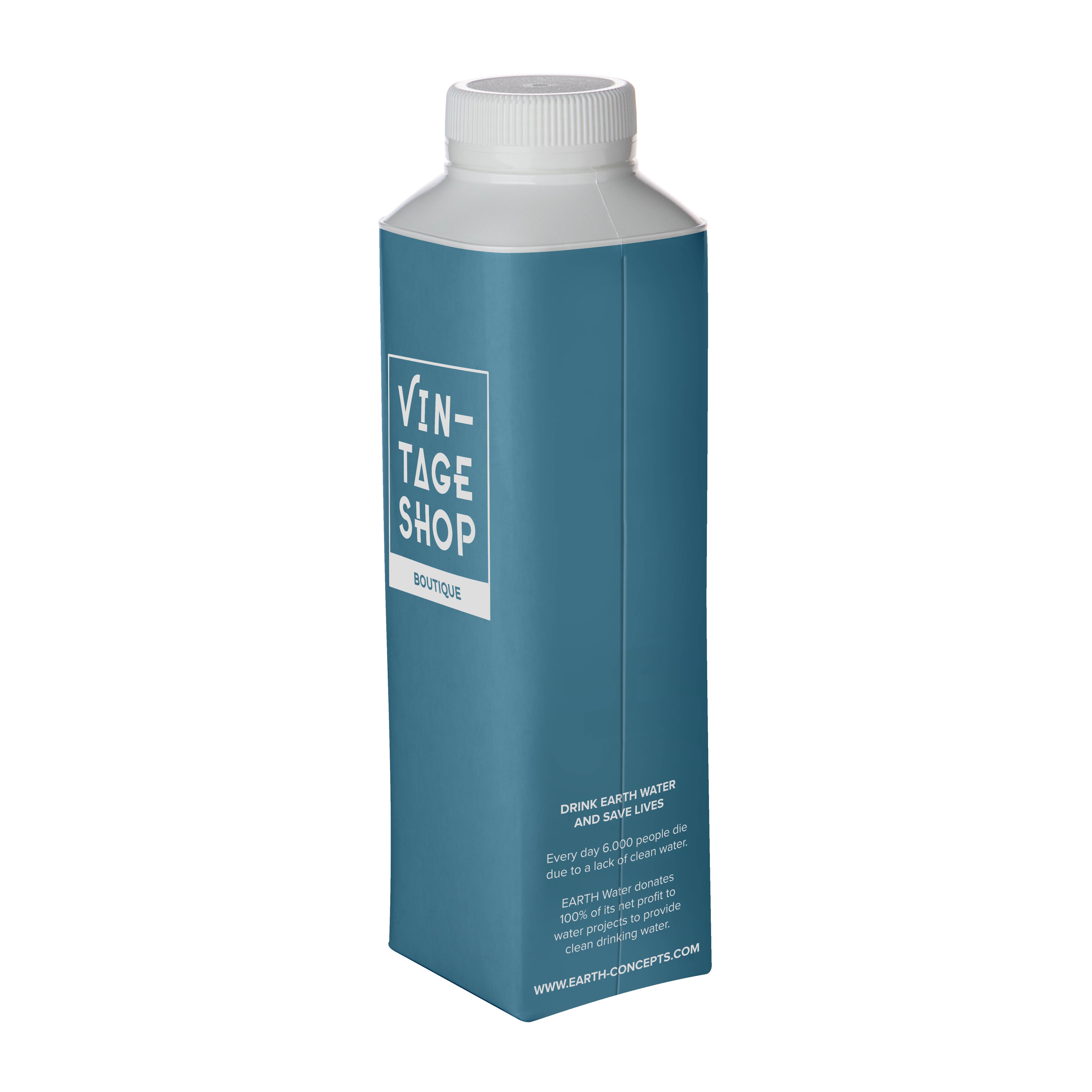 EARTH Water 500 ml custom made  bedrukken met logo