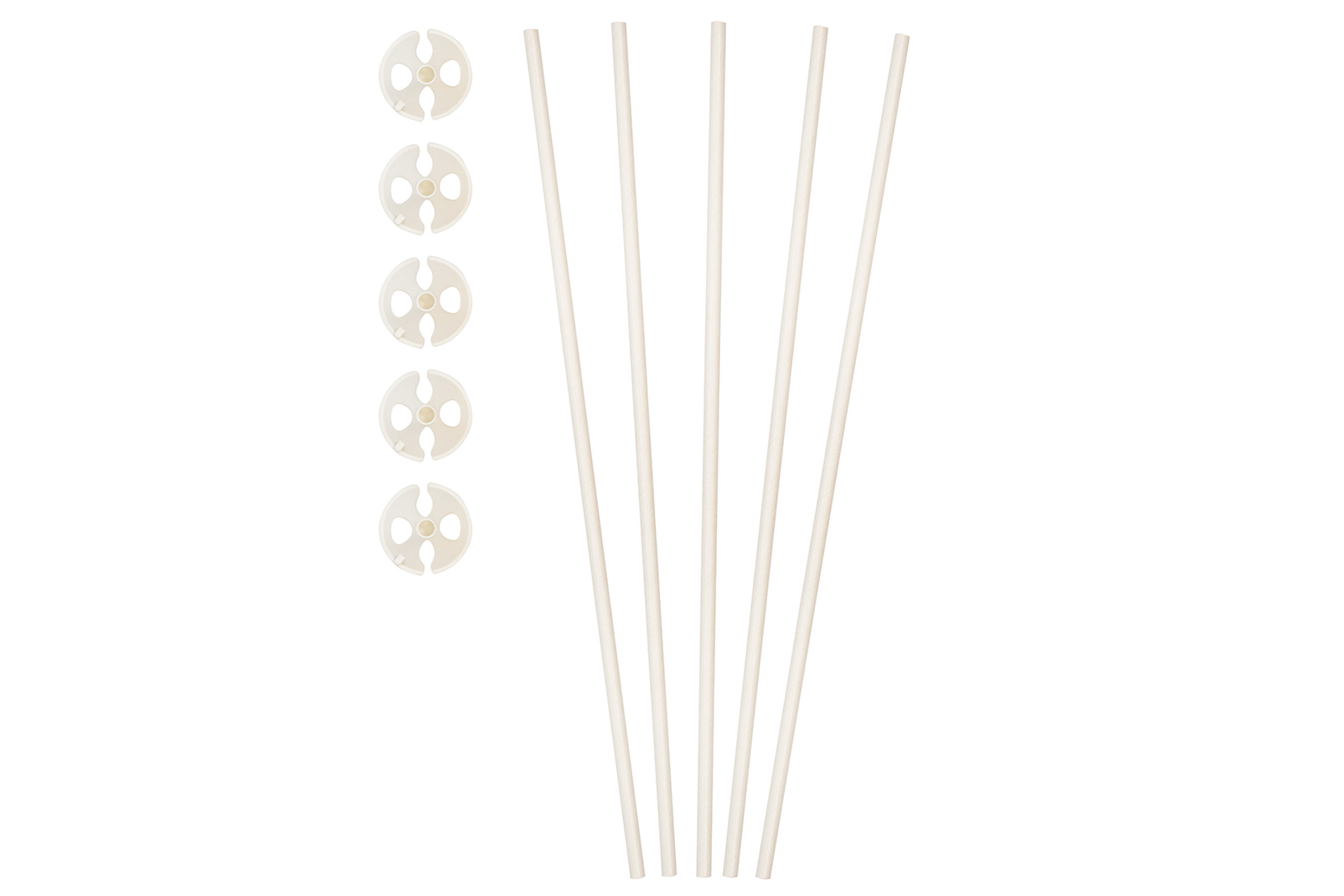 Papiere ballon stokjes bedrukken met logo