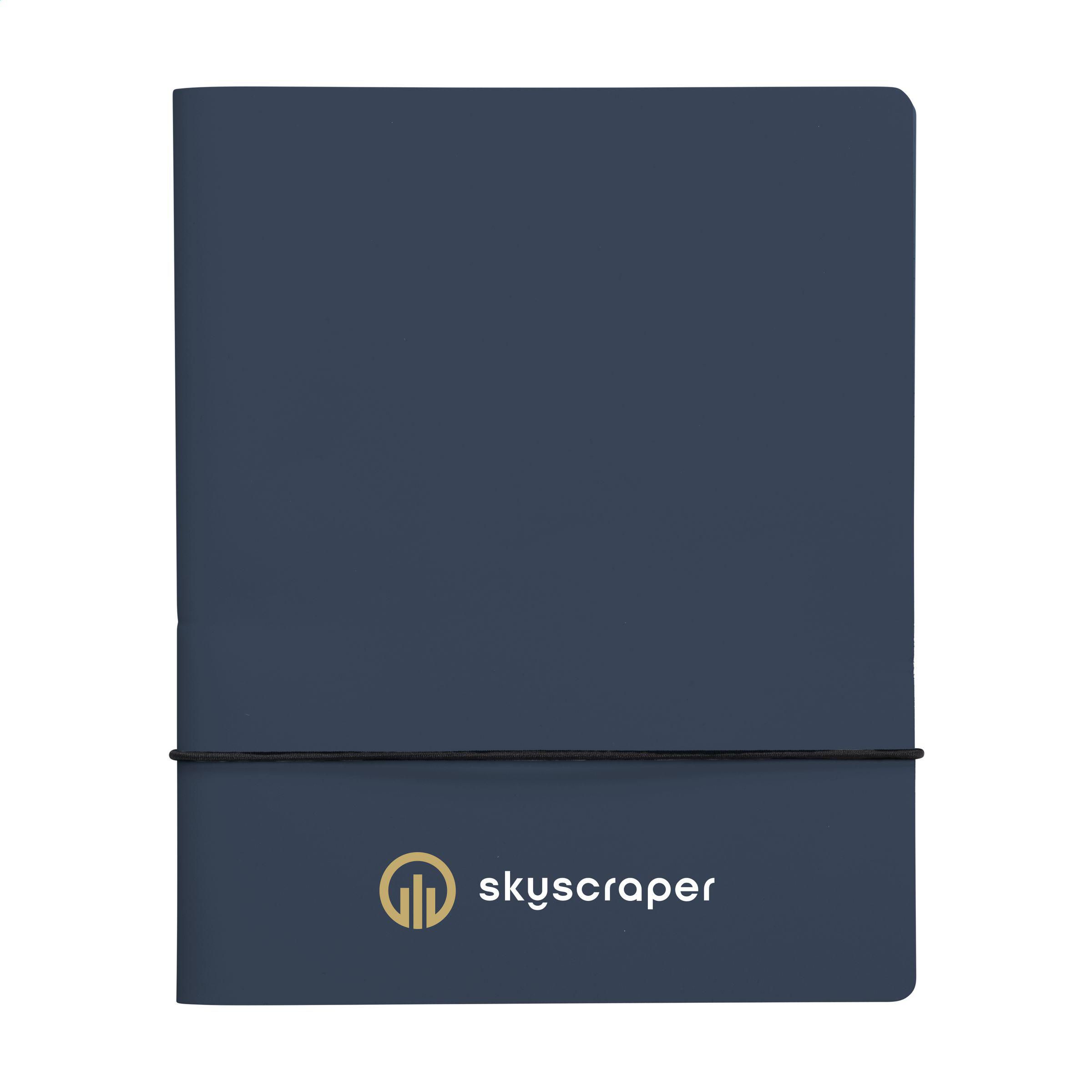 Riff Recycled leather Notebook A5 notitieboek bedrukken met logo