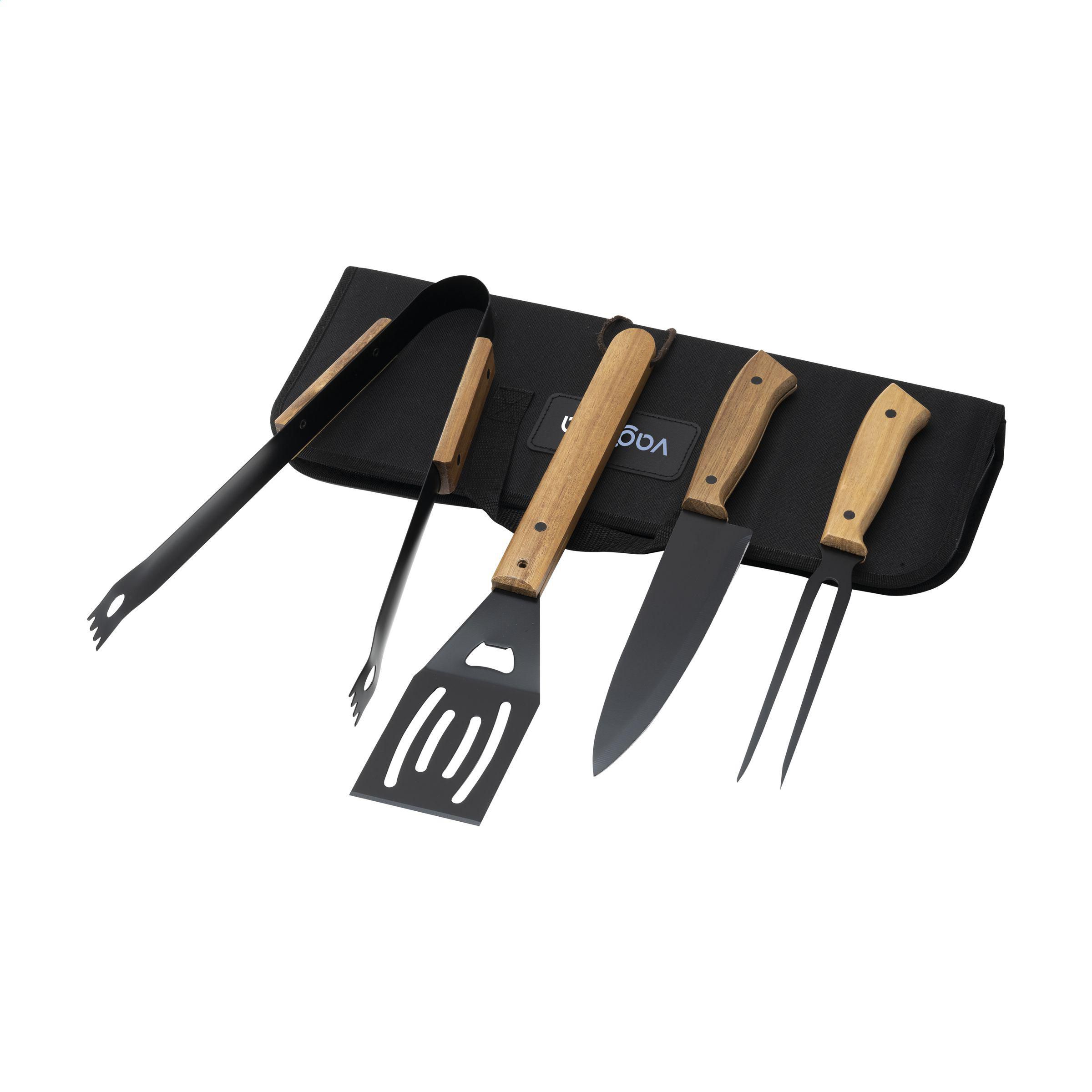 Barbono BBQ-Set barbecueset bedrukken met logo