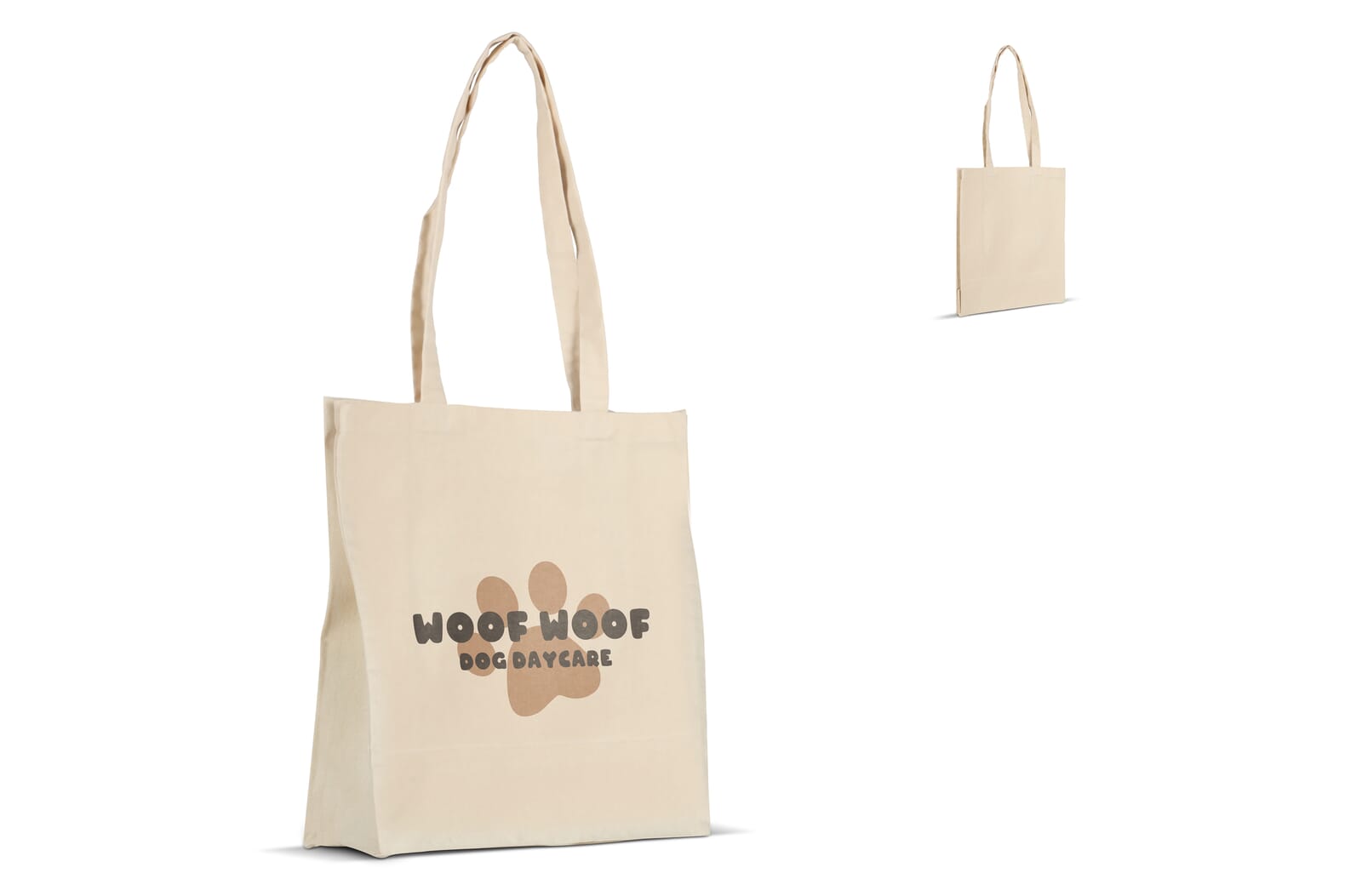 Schoudertas katoenen canvas OEKO-TEX® 280g/m² 32x13x40cm bedrukken met logo