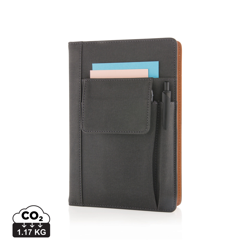 FrontPocket deluxe notitieboek bedrukken met logo