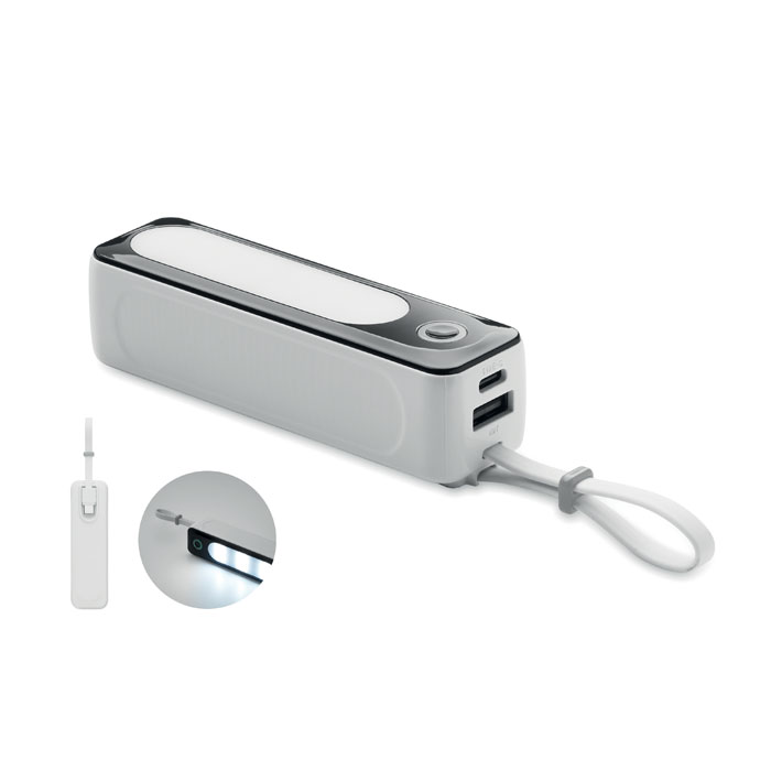 Pacific powerbank met COB (5000 mAh) bedrukken met logo