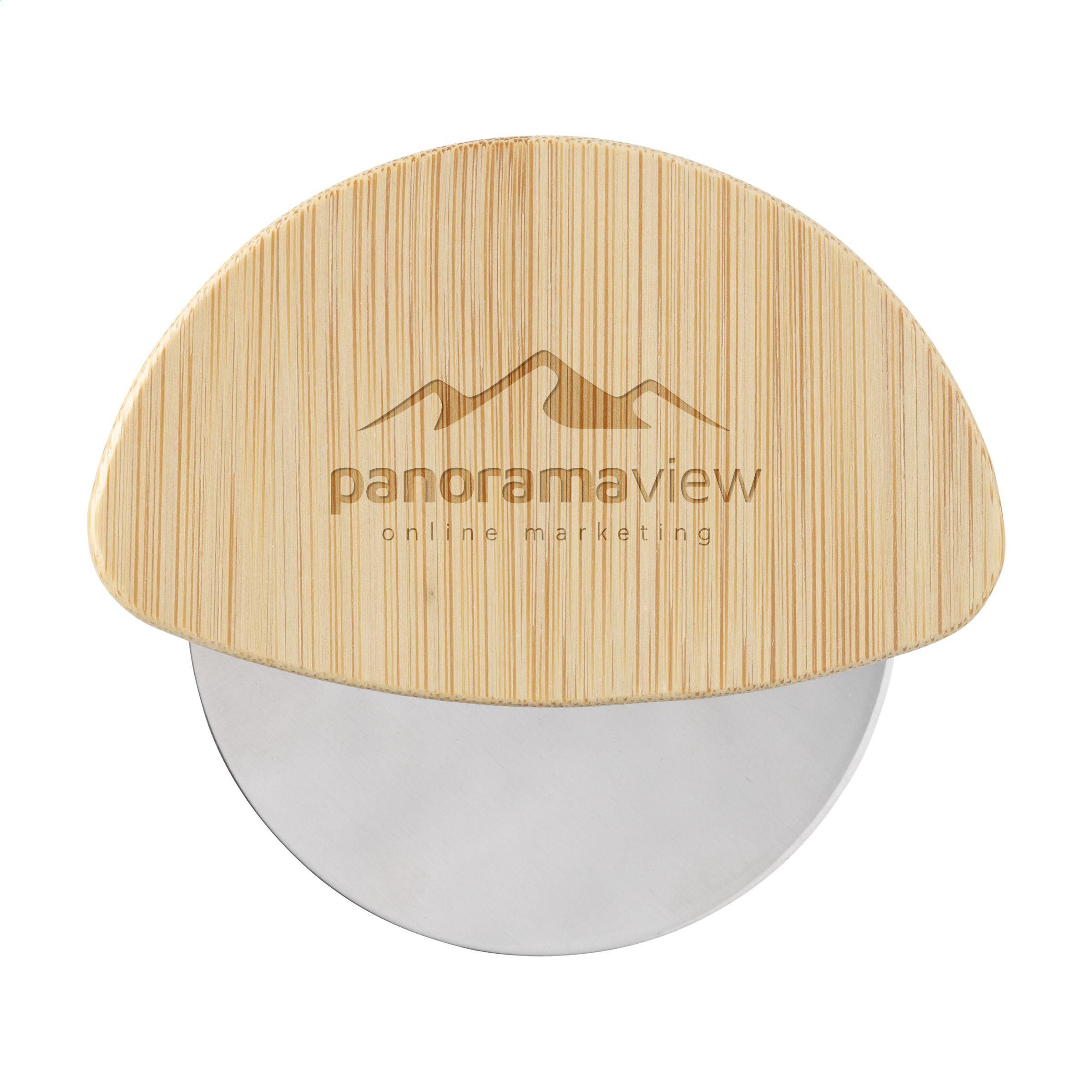 Cortello Bamboo Pizza Cutter pizzasnijder bedrukken met logo