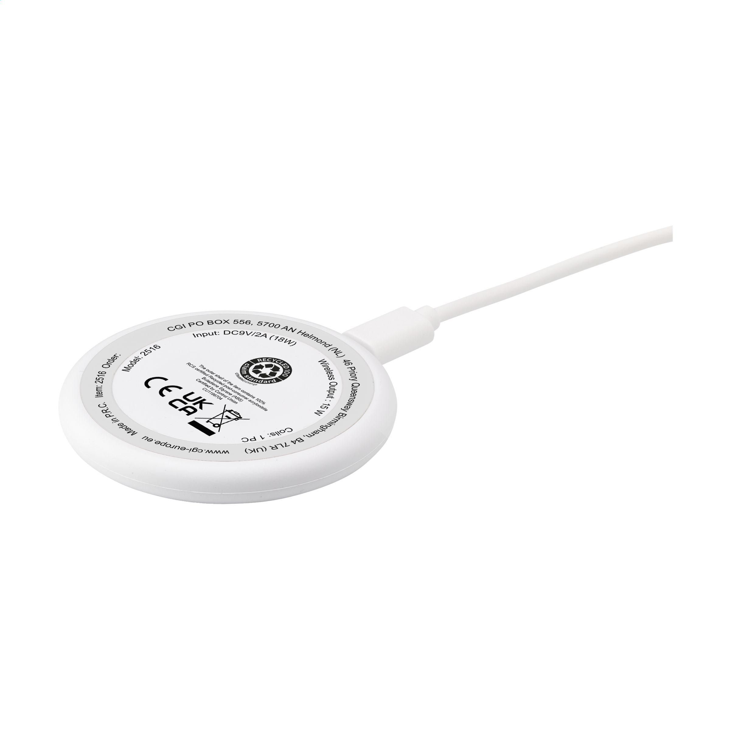 All-in-one RCS Recycled 15W Magnetic Wireless Charger bedrukken met logo