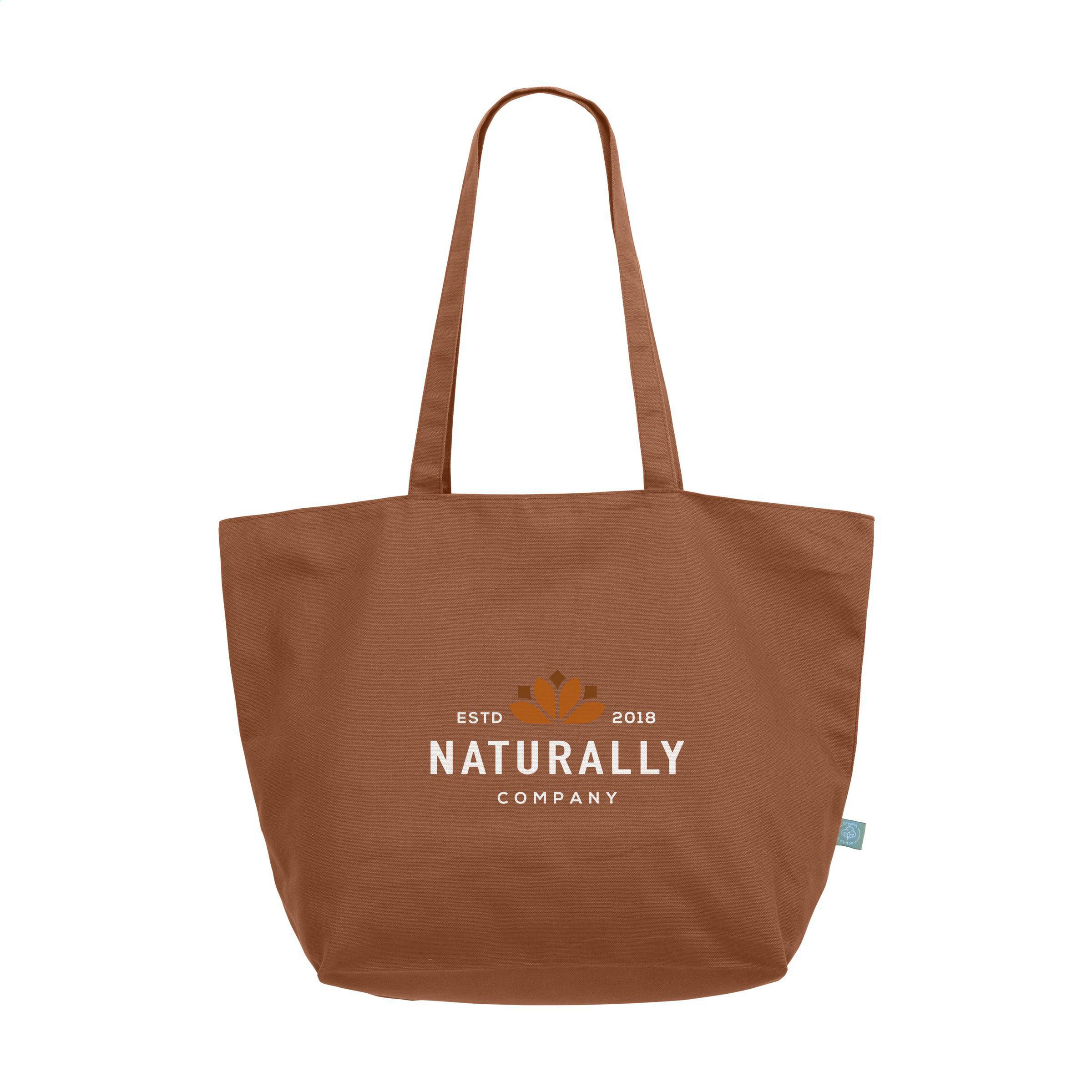 Organic Canvas Pro Shopper (320 g/m²) tas bedrukken met logo