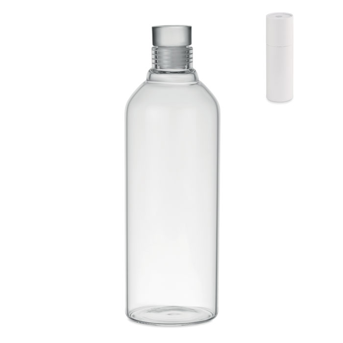 Borosilicaat fles 1L bedrukken met logo