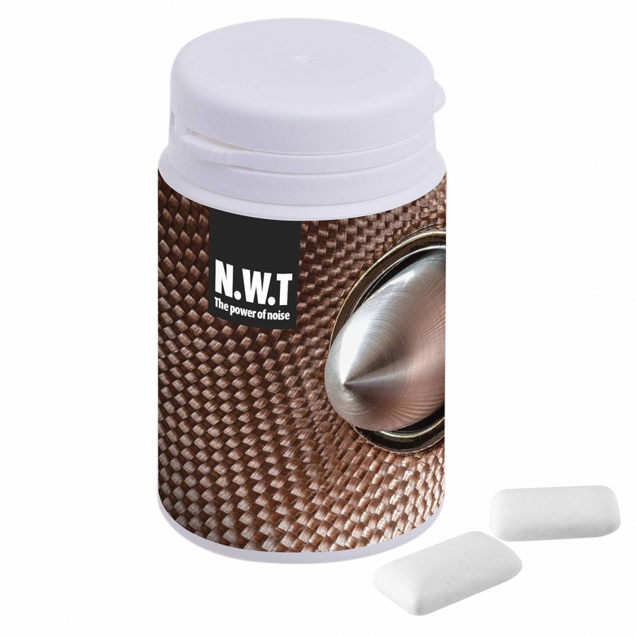 Potje kauwgom bedrukken met logo