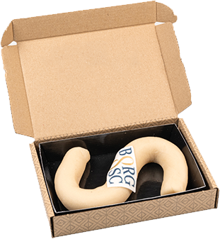 Marsepeinen letter bedrukken met logo