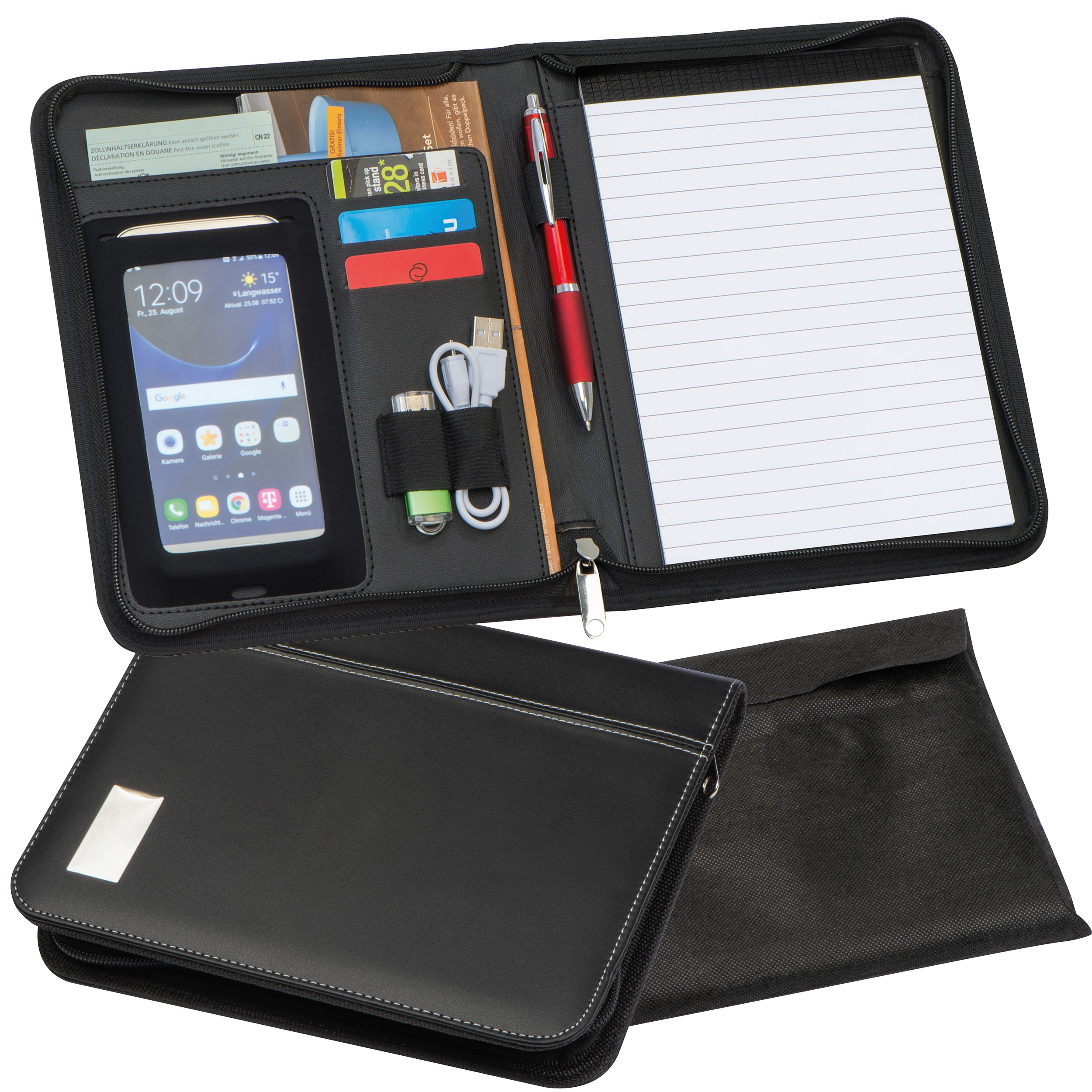 Schrijfmap DIN A5 bedrukken met logo